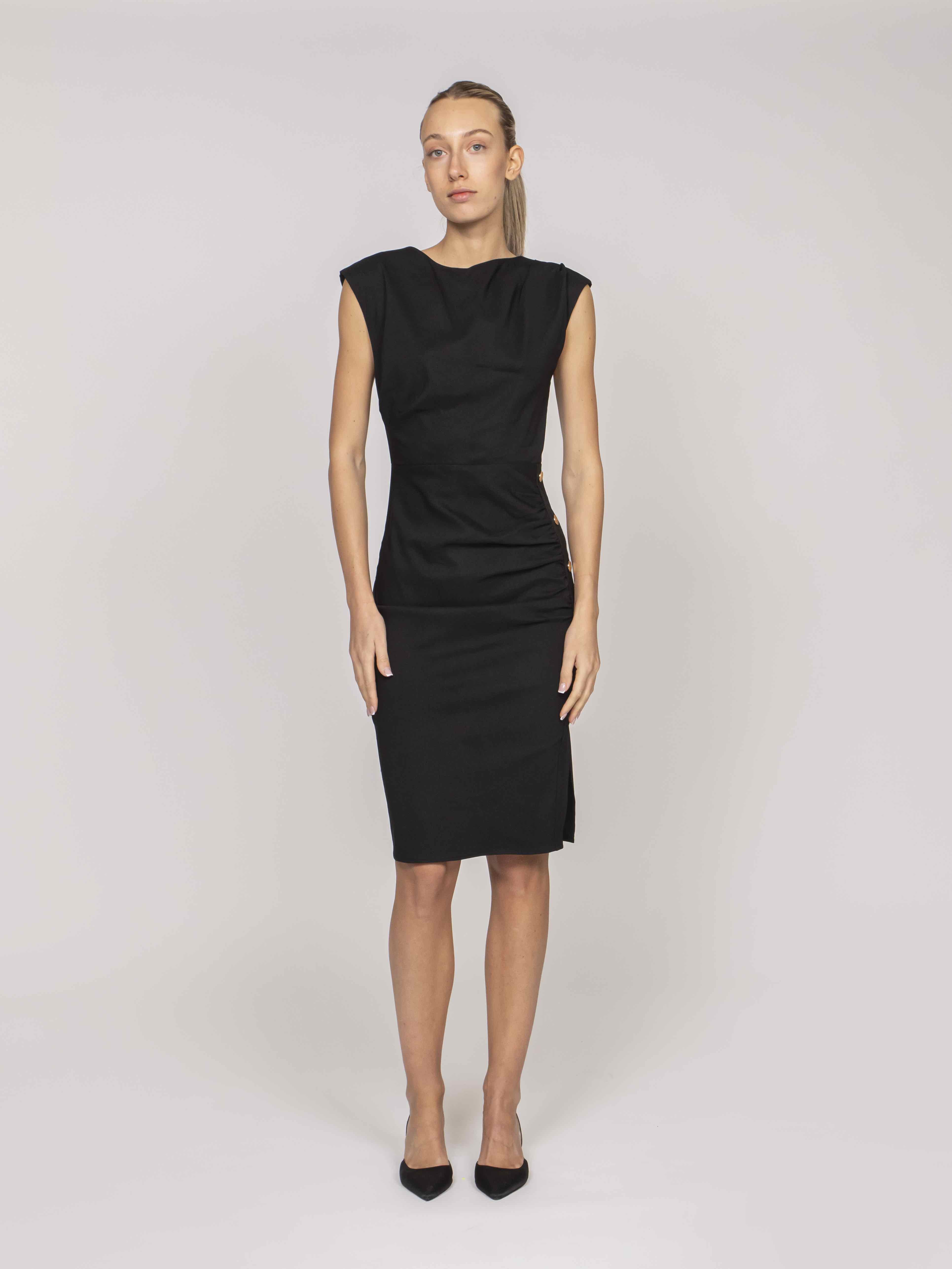 alissa formal dress black Pinko Donna Abito Z99 Nero – Vanda Boutique this midi will skim Colour Family: WHITE/CREAM Size:EU 40.5 Commense Backless Maxi Dress