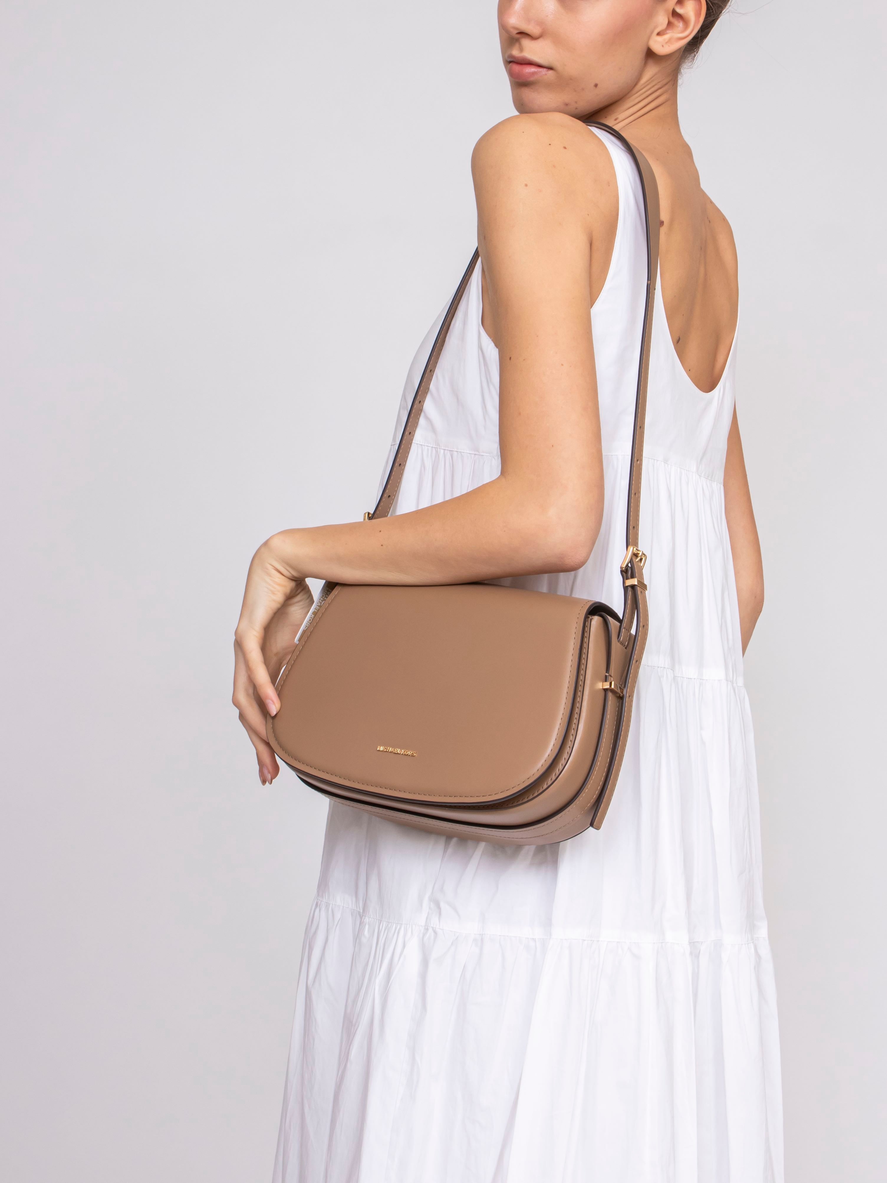 Michael Kors Women's Md Flap Messenger Bag 297 Husk – Vanda