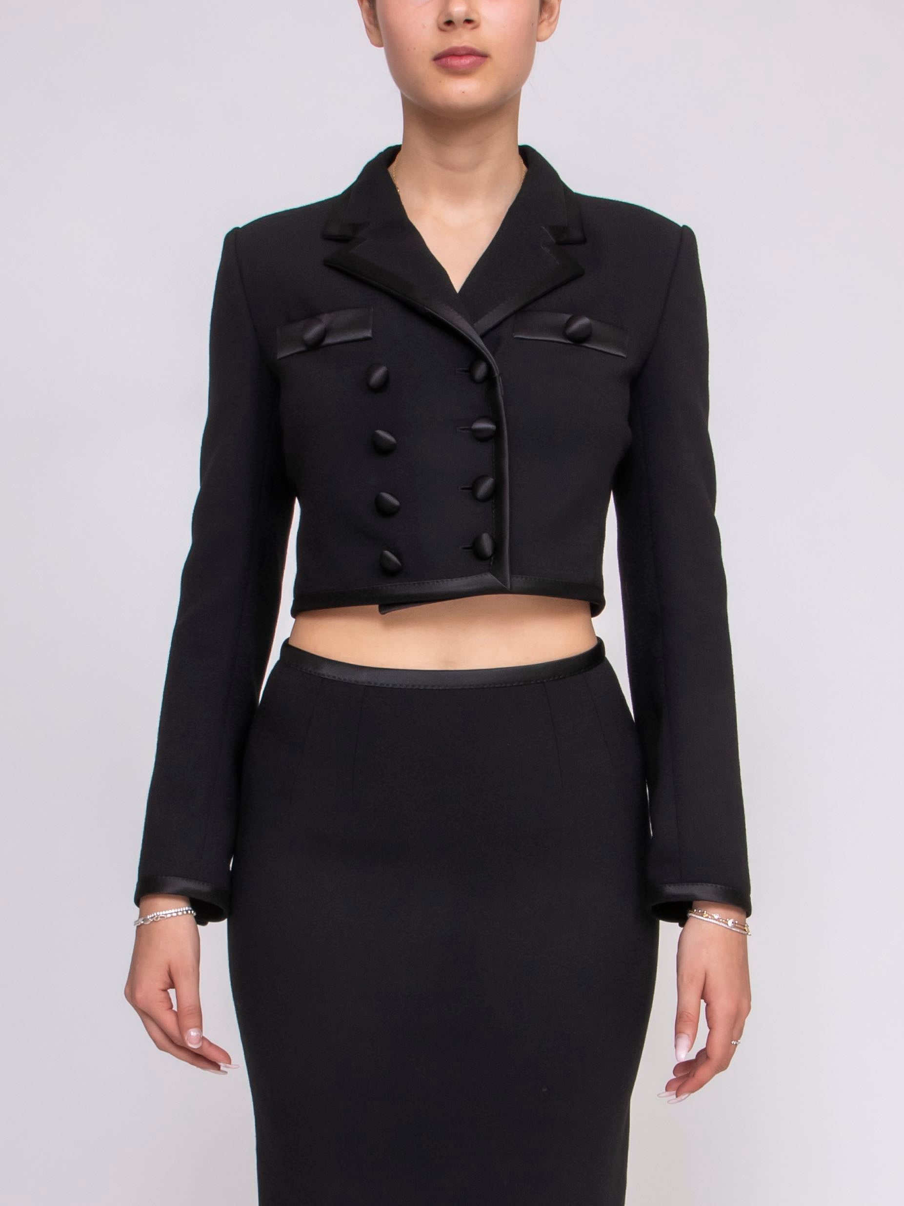 Dolce & Gabbana Women's Jacket N0000 Black – Vanda Boutique