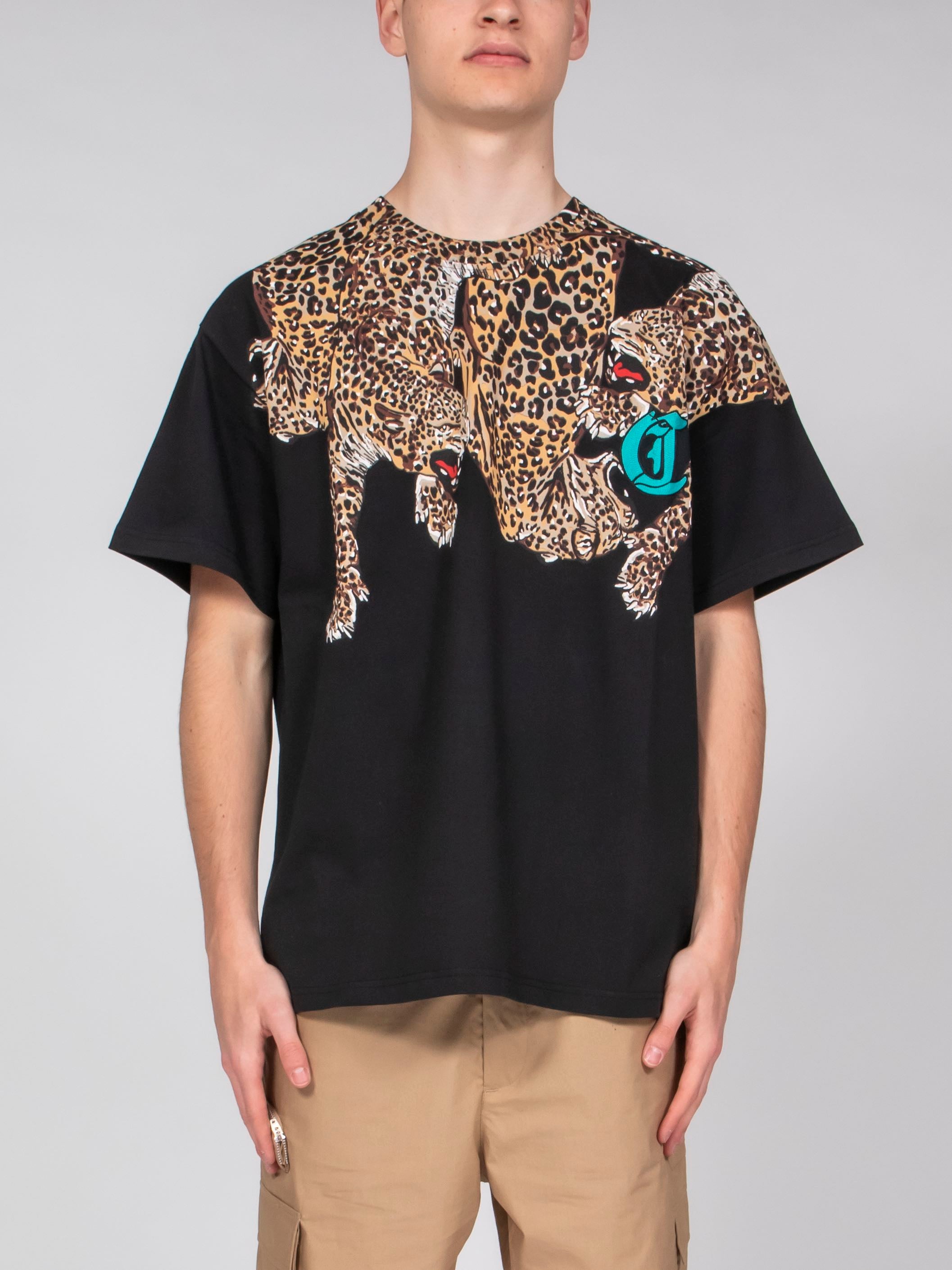 Tシャツ・カットソー JUST CAVALLI Men T-shirt Black 78OAHA08CJW71 899 JUST CAVALLI: T-shirt men - Black | Just Cavalli t-shirt