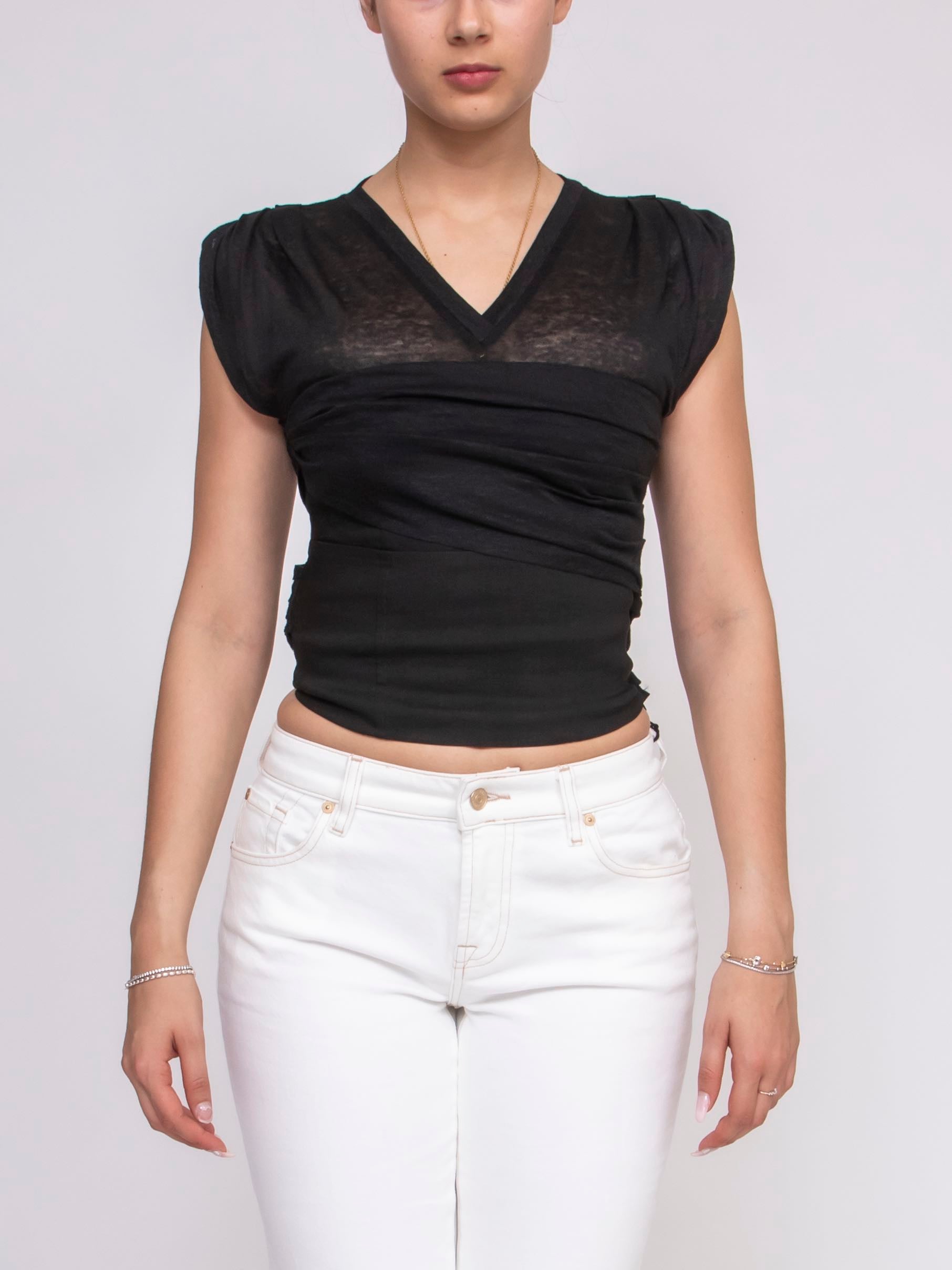 Tシャツ・カットソー PINKO Woman T-Shirt Black 105217A2M2 Z99 Pinko Women's Top Z99 Black – Vanda Boutique