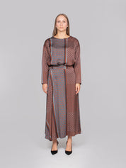 OBLO' BLUSA 06 FANTASIA MARRONE