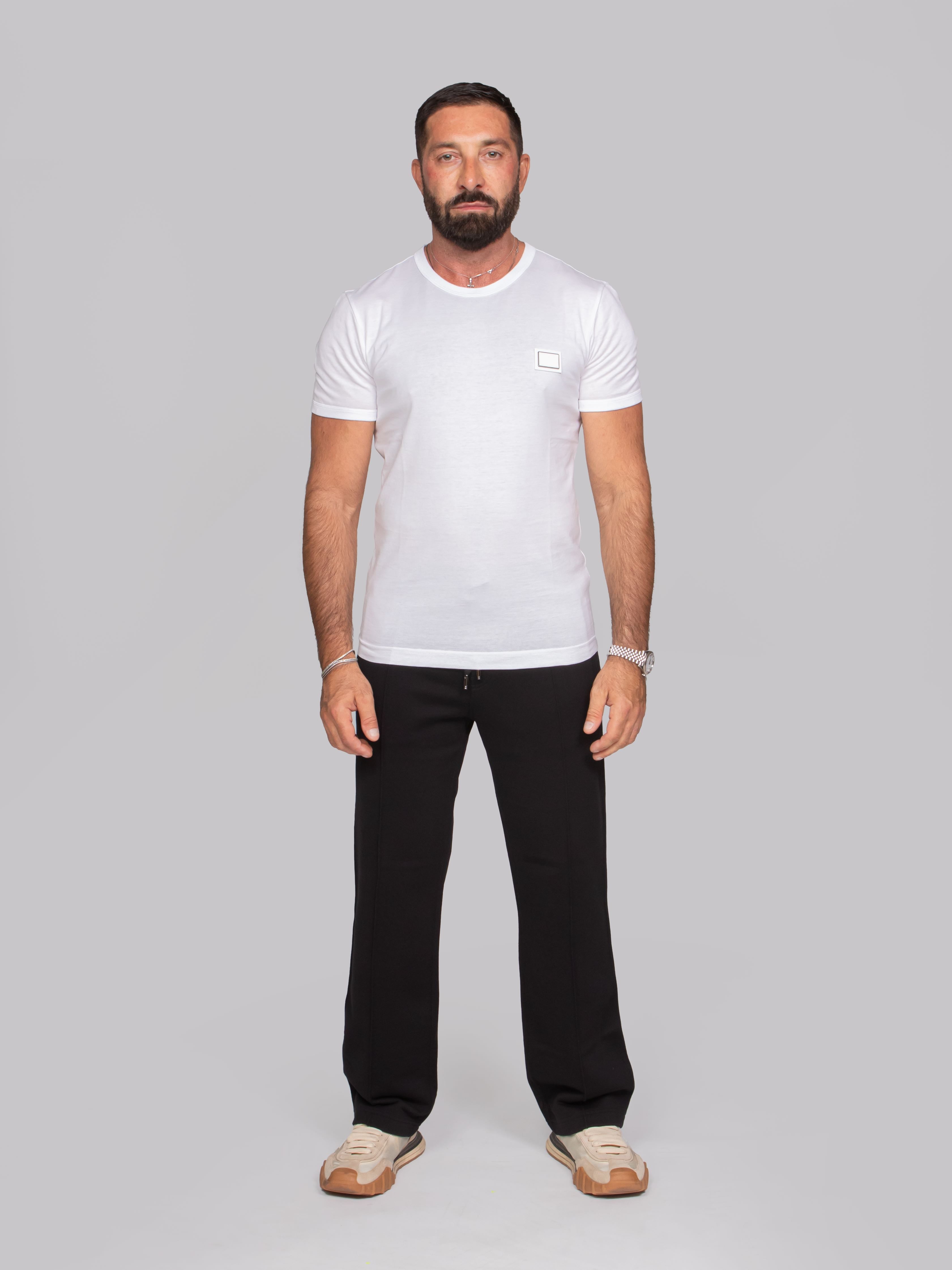 DOLCE & GABBANA T-SHIRT M/CORTA W0800 BIANCO OTTICO