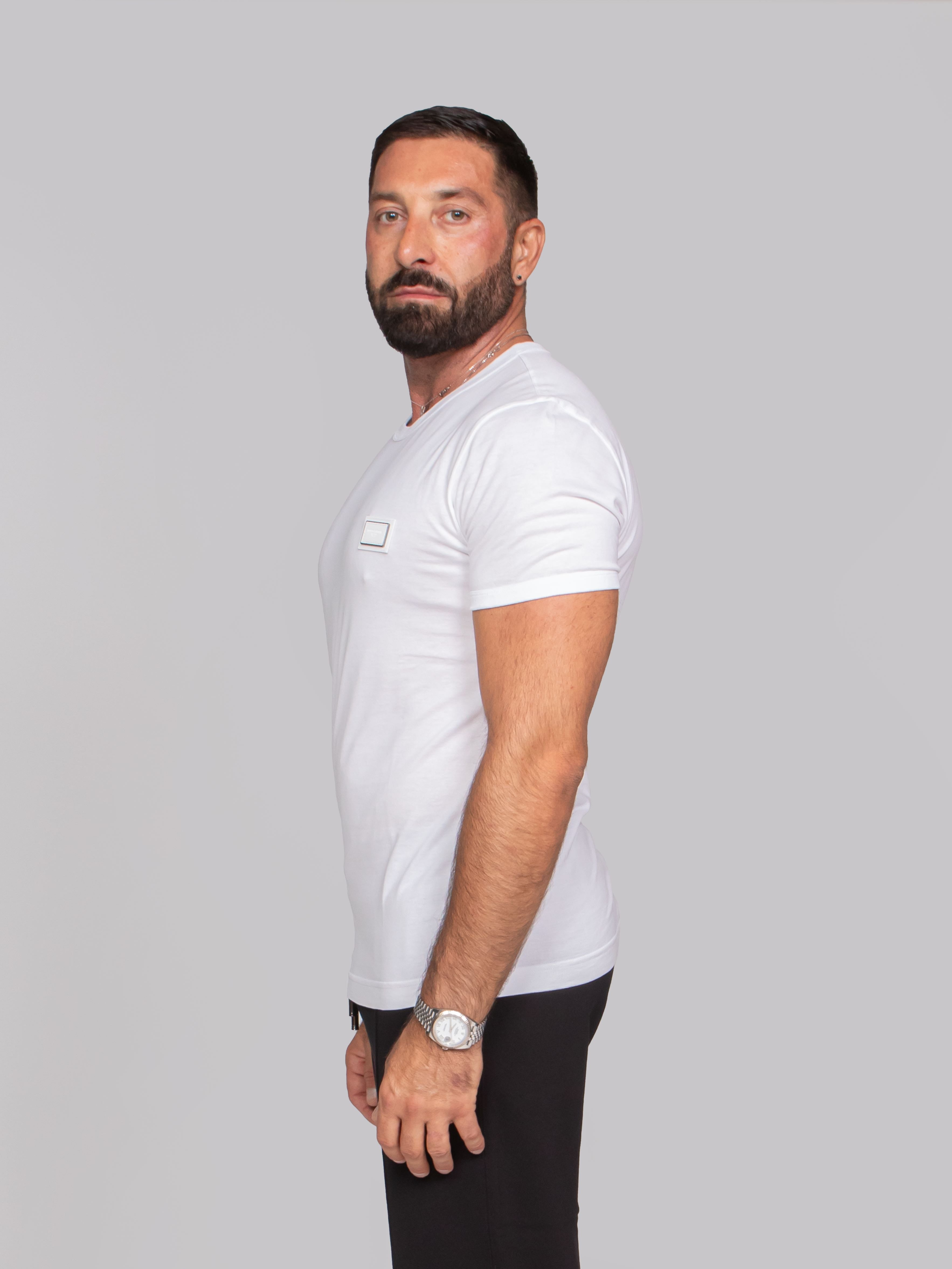 DOLCE & GABBANA T-SHIRT M/CORTA W0800 BIANCO OTTICO