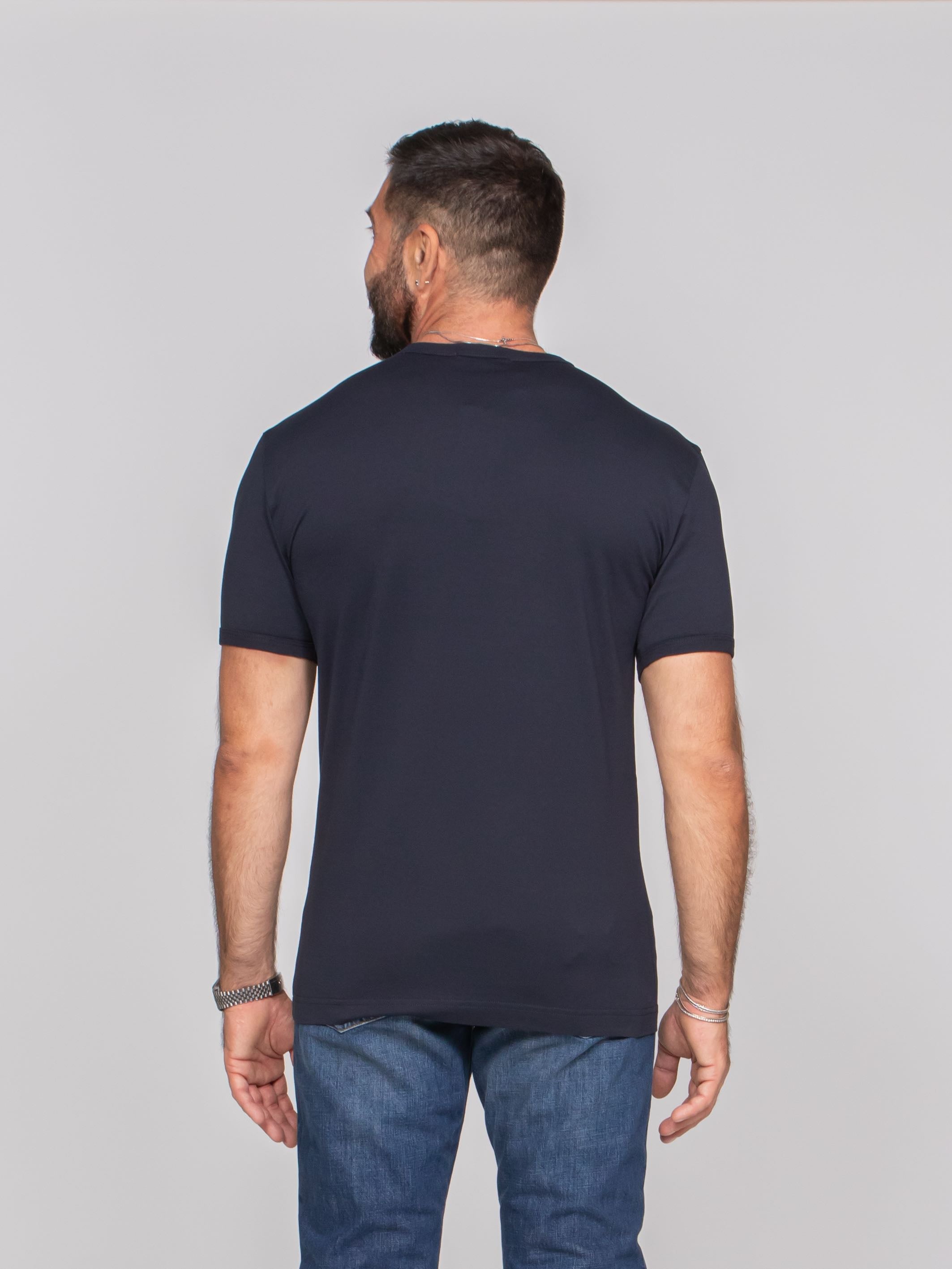 DOLCE & GABBANA T-SHIRT M/CORTA B0665 BLU SCURO