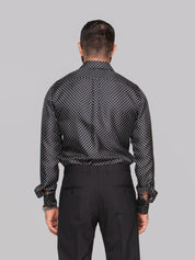 DOLCE & GABBANA CAMICIA HN6DI POIS F.NERO