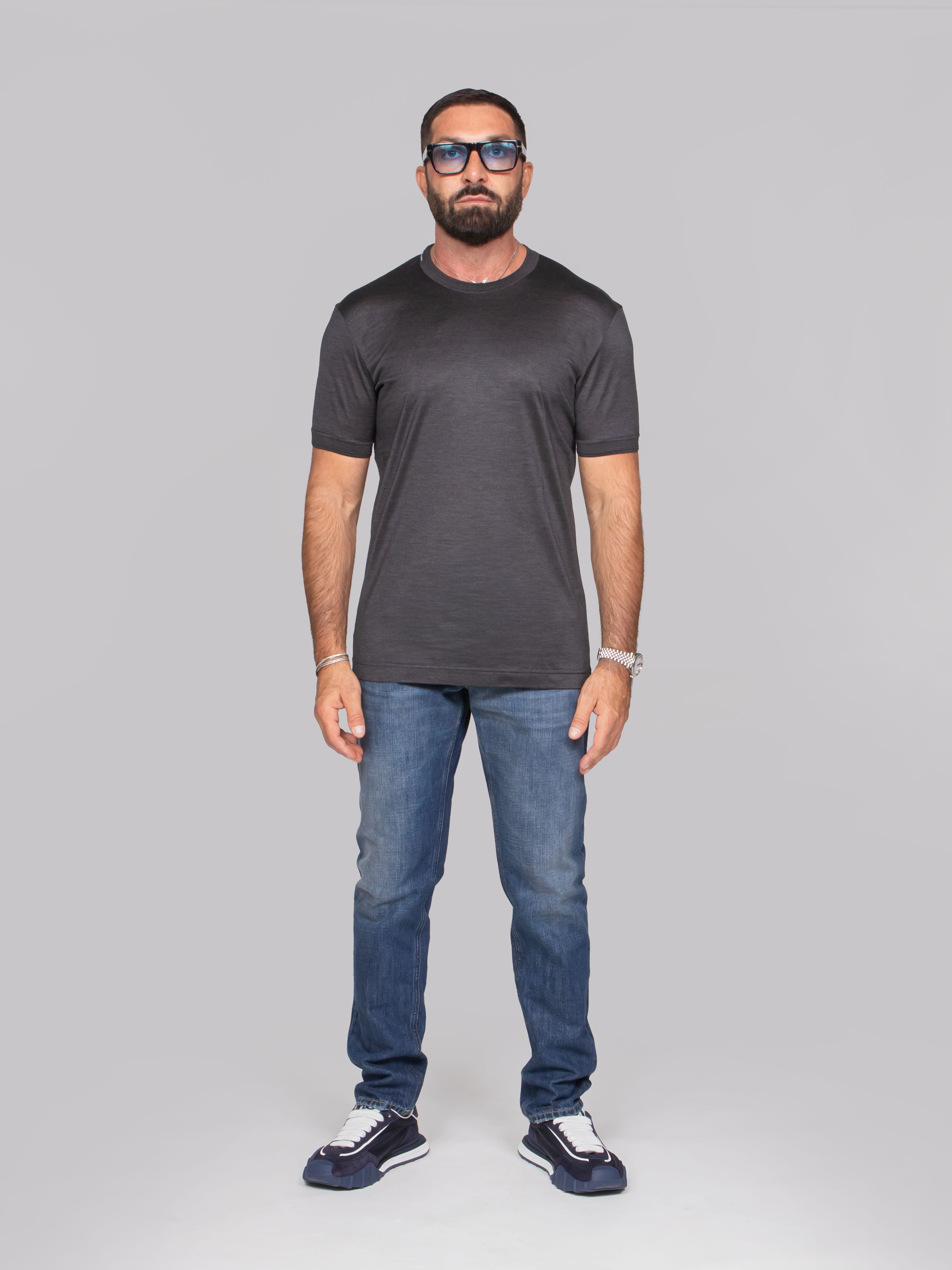 DOLCE & GABBANA T-SHIRT M/CORTA S8296 GRIGIO