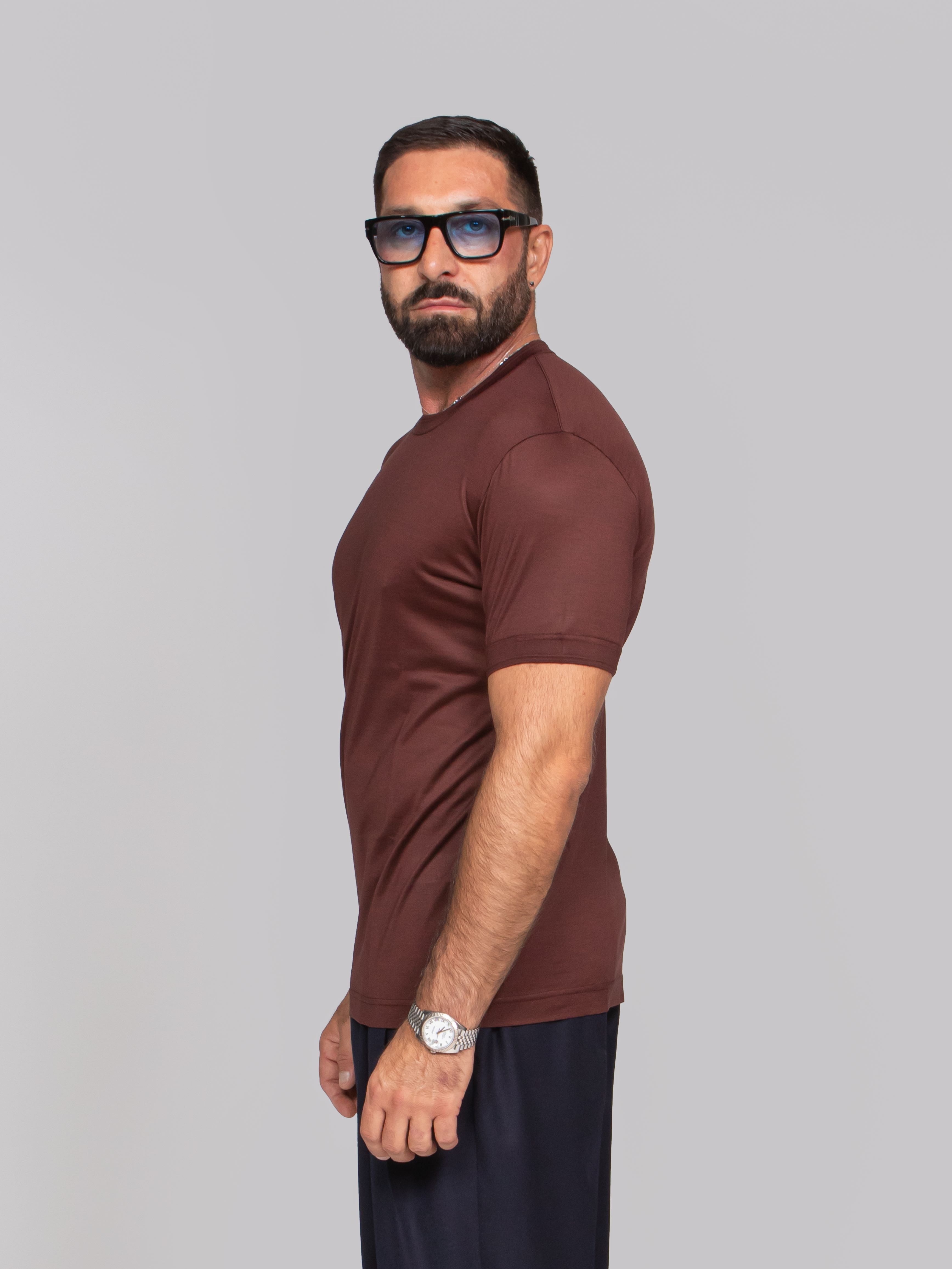 DOLCE & GABBANA T-SHIRT M/CORTA S8253 ROSSO/BORDEAUX