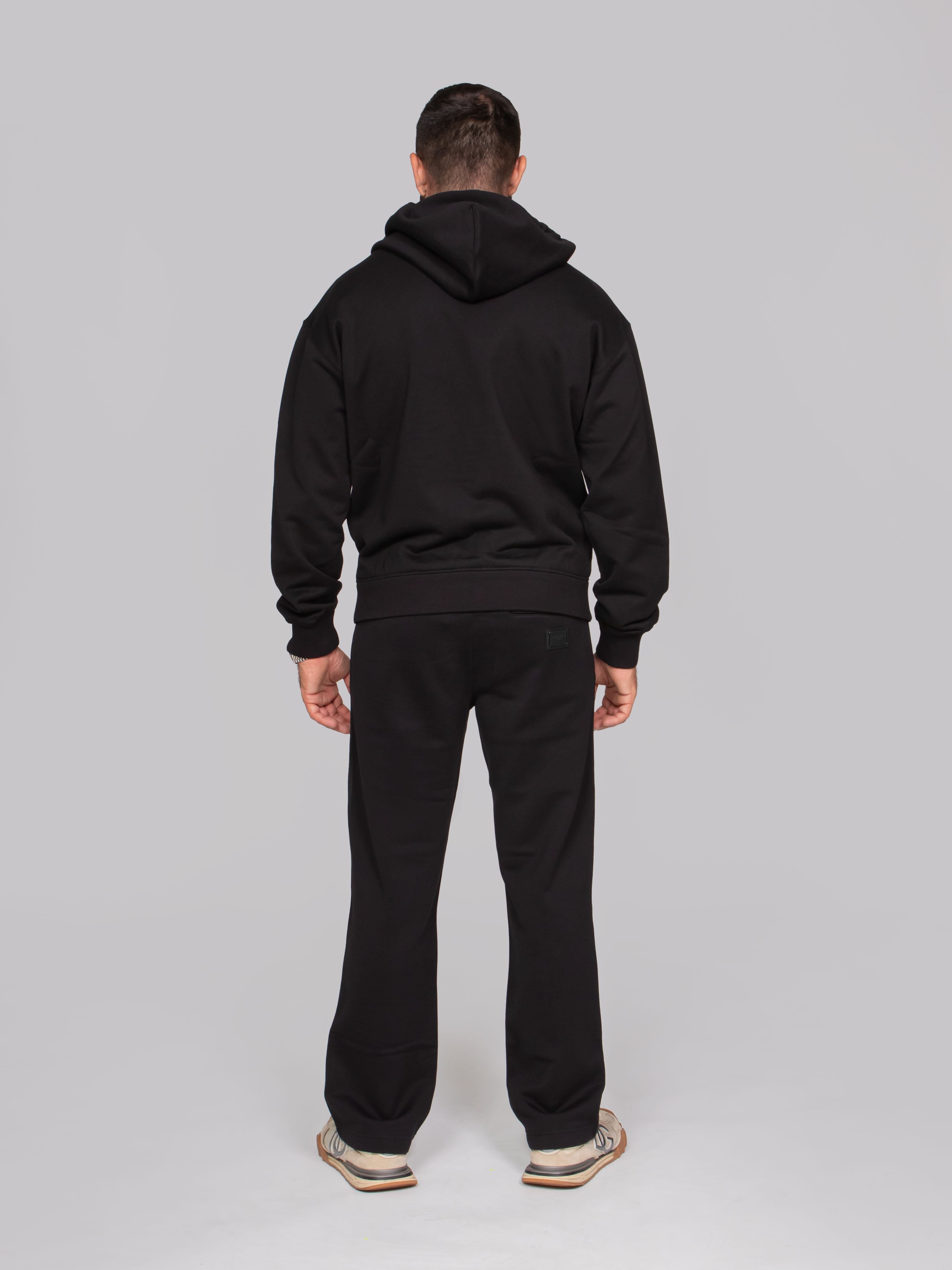 DOLCE & GABBANA FELPA CON CAPPUCCIO N0000 NERO