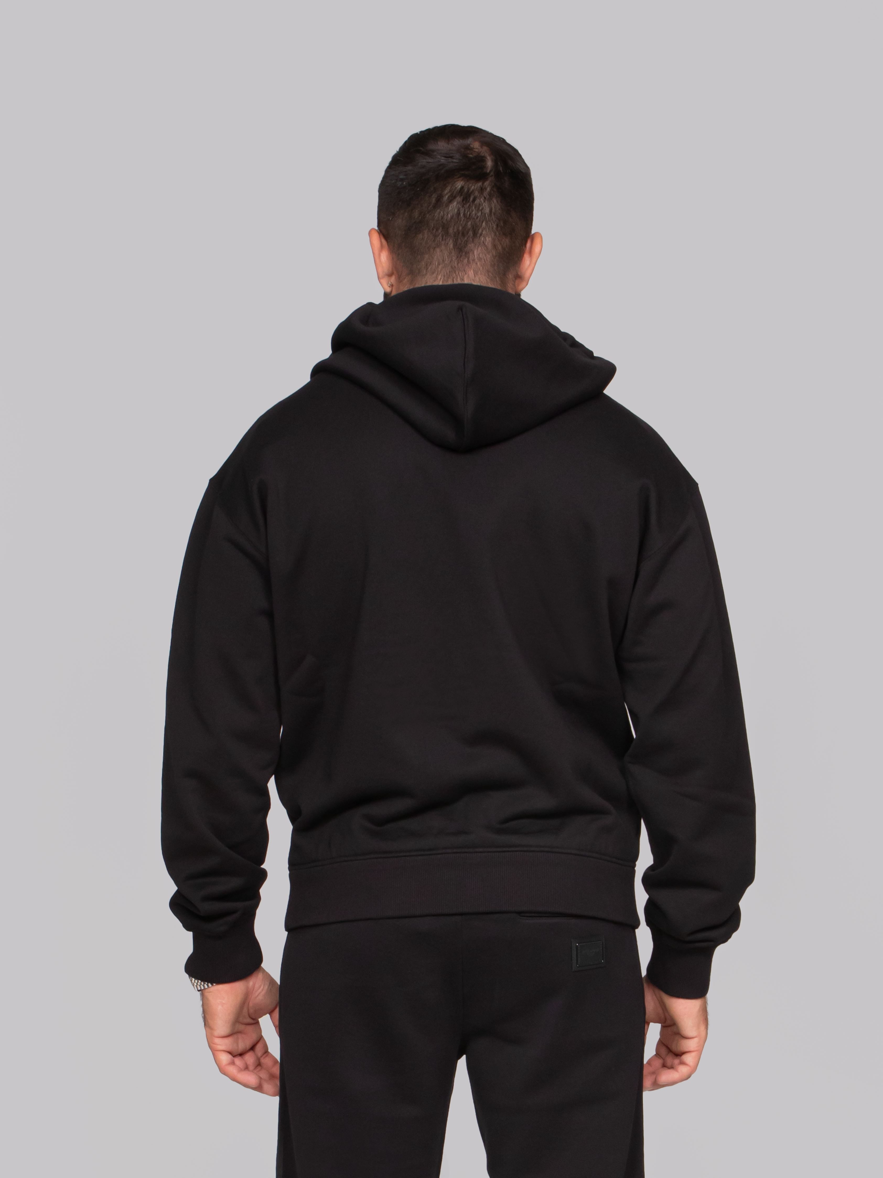DOLCE & GABBANA FELPA CON CAPPUCCIO N0000 NERO