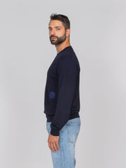 DOLCE & GABBANA MAGLIA GIROCOLLO B0665 BLU SCURO