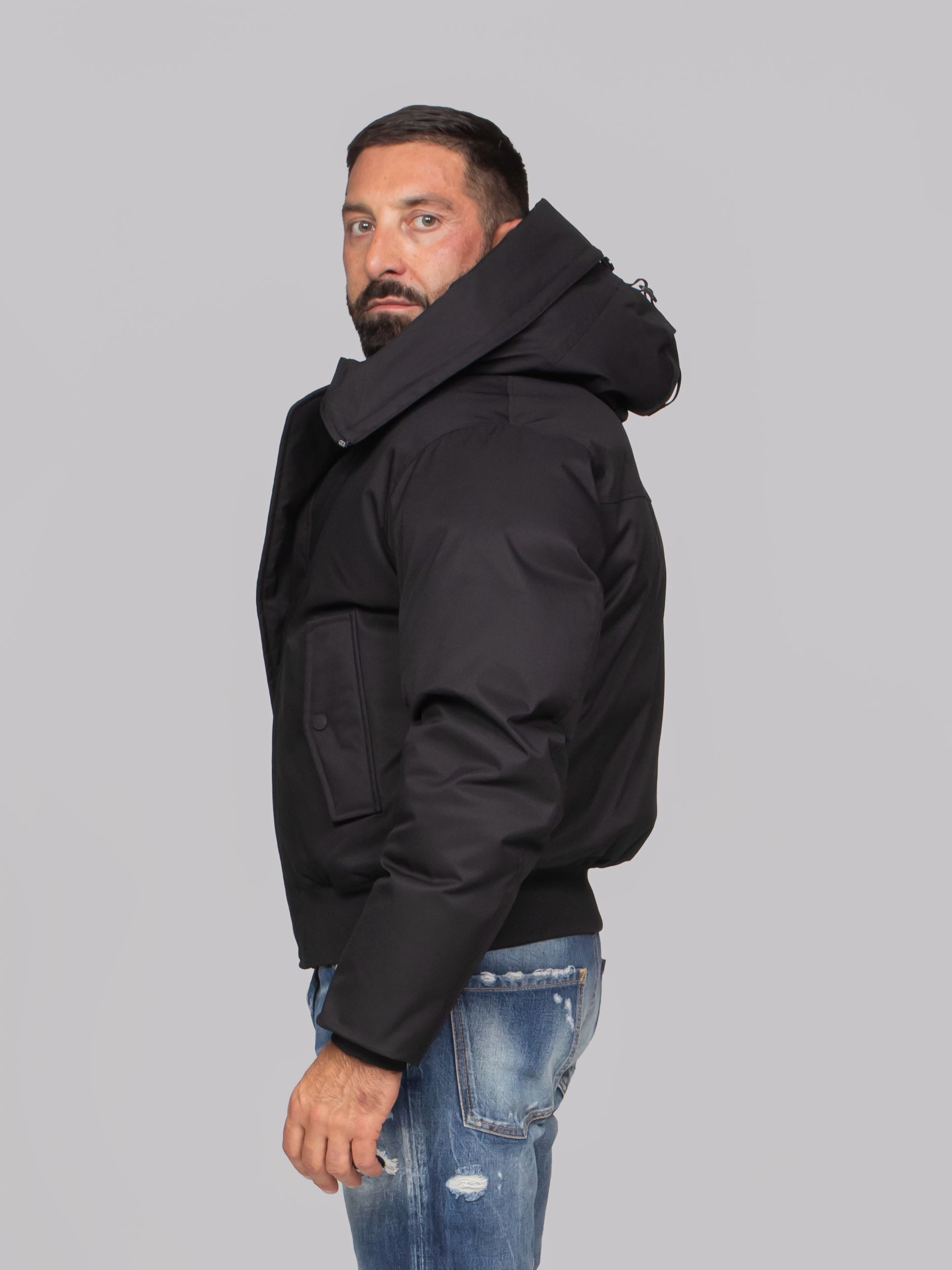 DSQUARED2 BOMBER TECHNO DOWN 900 NERO