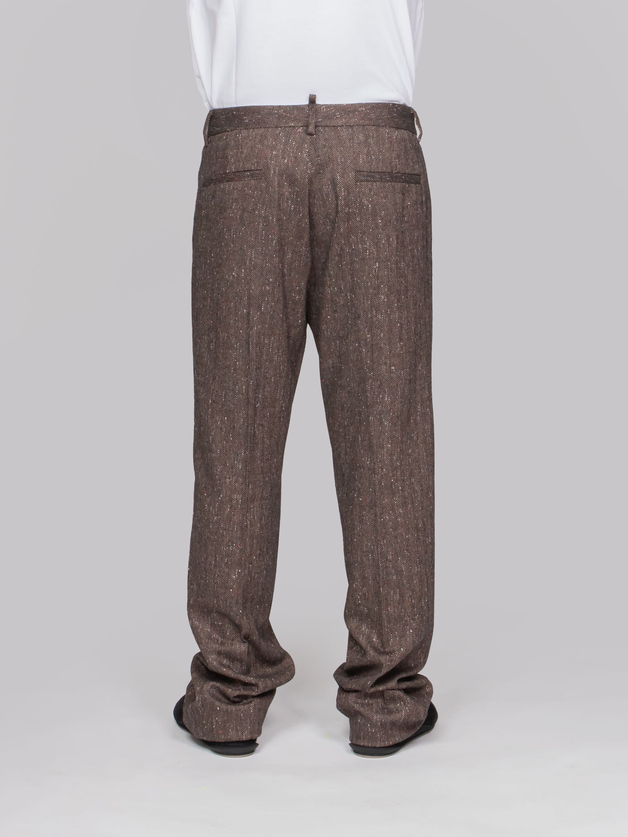 DSQUARED2 PANTALONE 001F BROWN/BLACK