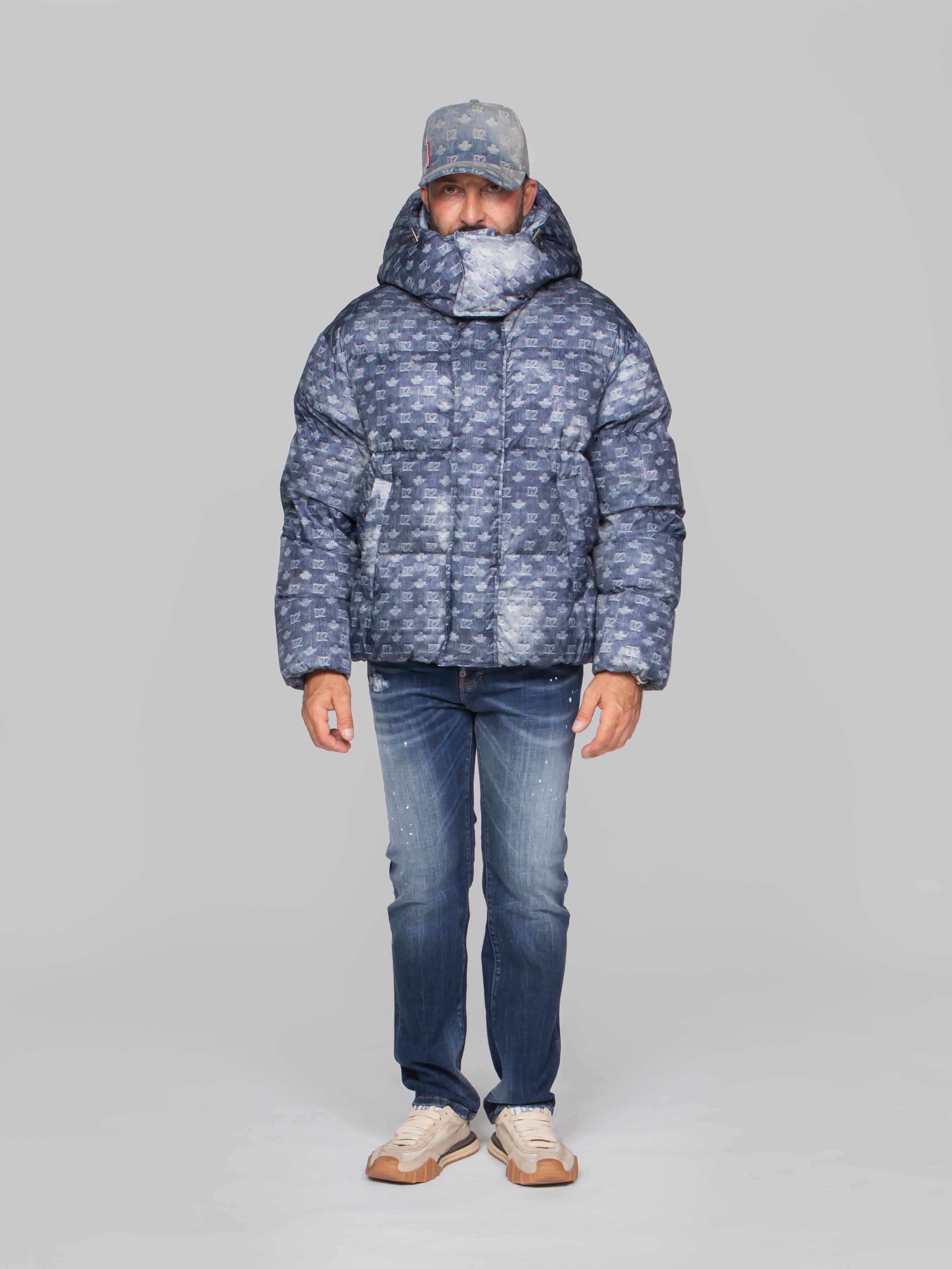 DSQUARED2 PIUMINO MONOGRAM 001S LIGHT BLUE