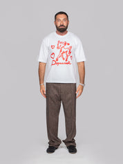 DSQUARED2 T-SHIRT LOOSE FIT 100 BIANCO