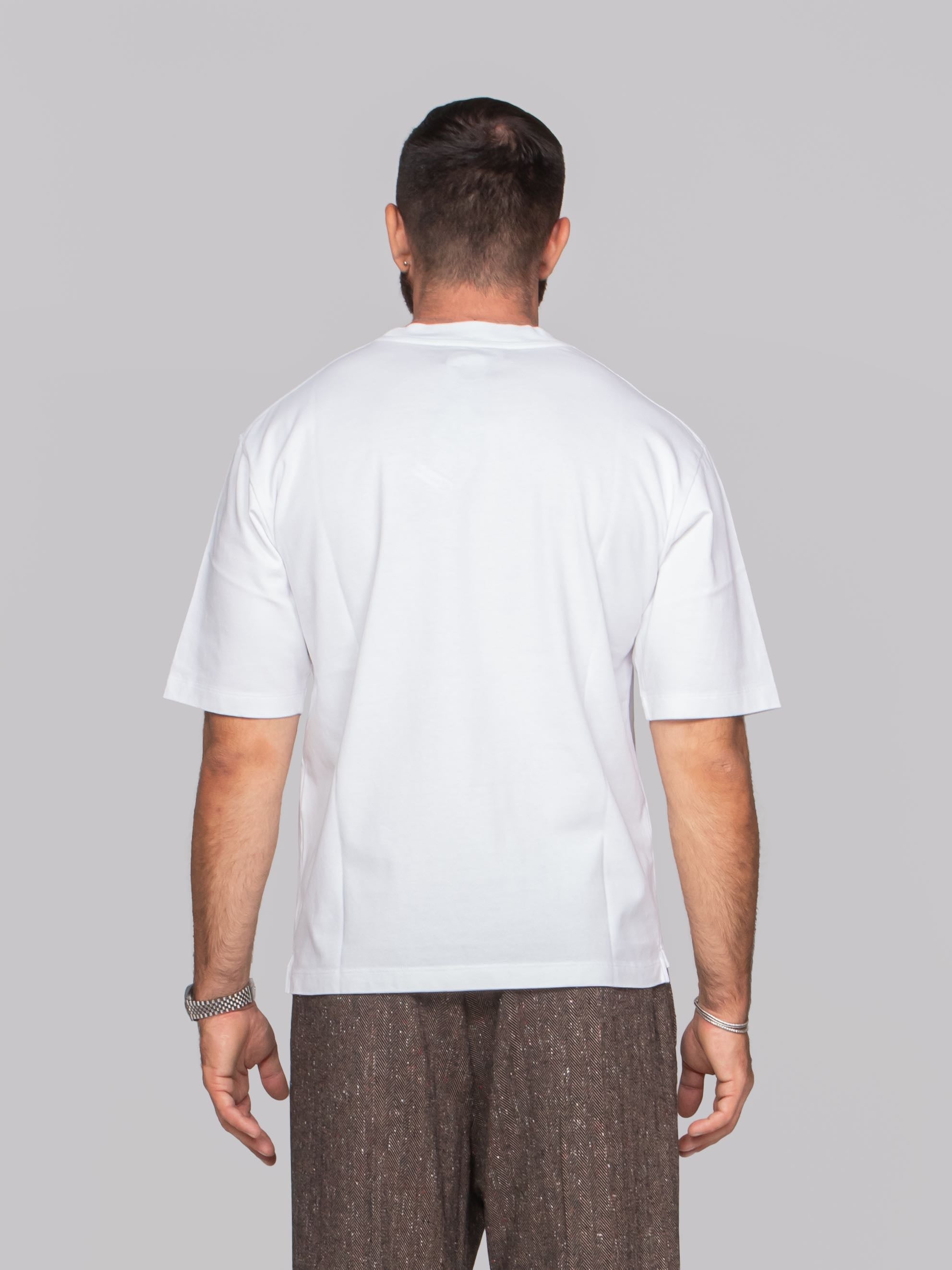 DSQUARED2 T-SHIRT LOOSE FIT 100 BIANCO