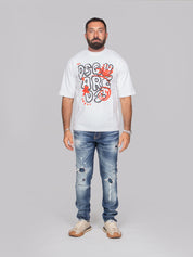 DSQUARED2 T-SHIRT LOOSE FIT 100 BIANCO