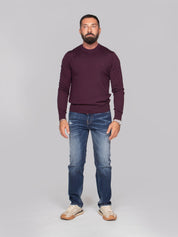 DSQUARED2 MAGLIA UPSIDE DOWN 392 BURGUNDY