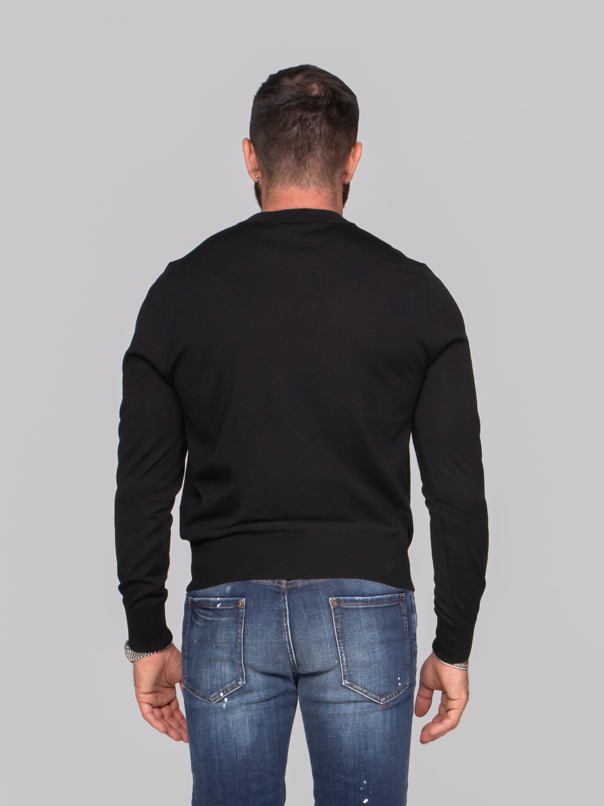 DSQUARED2 MAGLIA UPSIDE DOWN 900 NERO