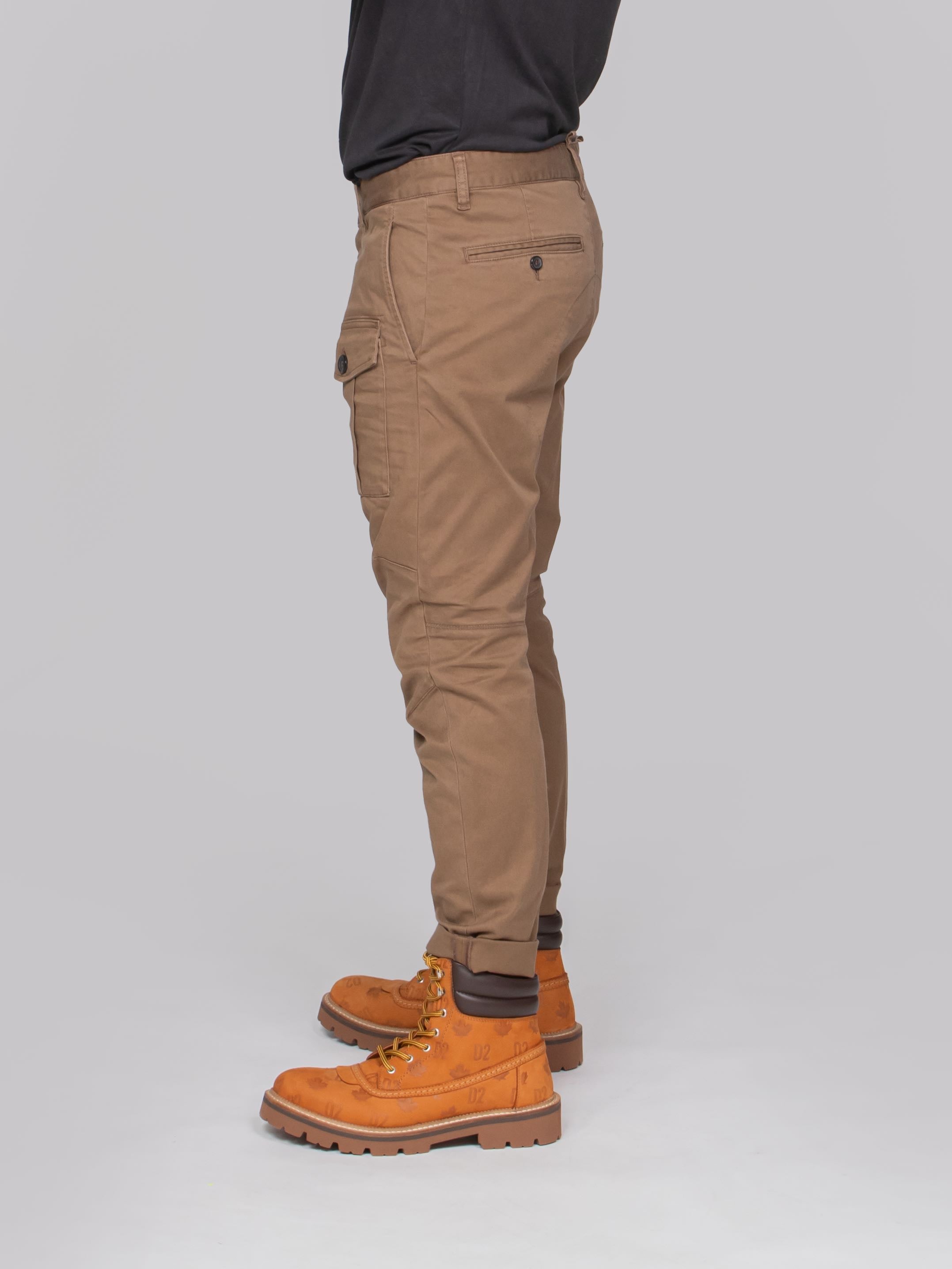 DSQUARED2 PANTALONE SEXY CARGO 141 BROWN