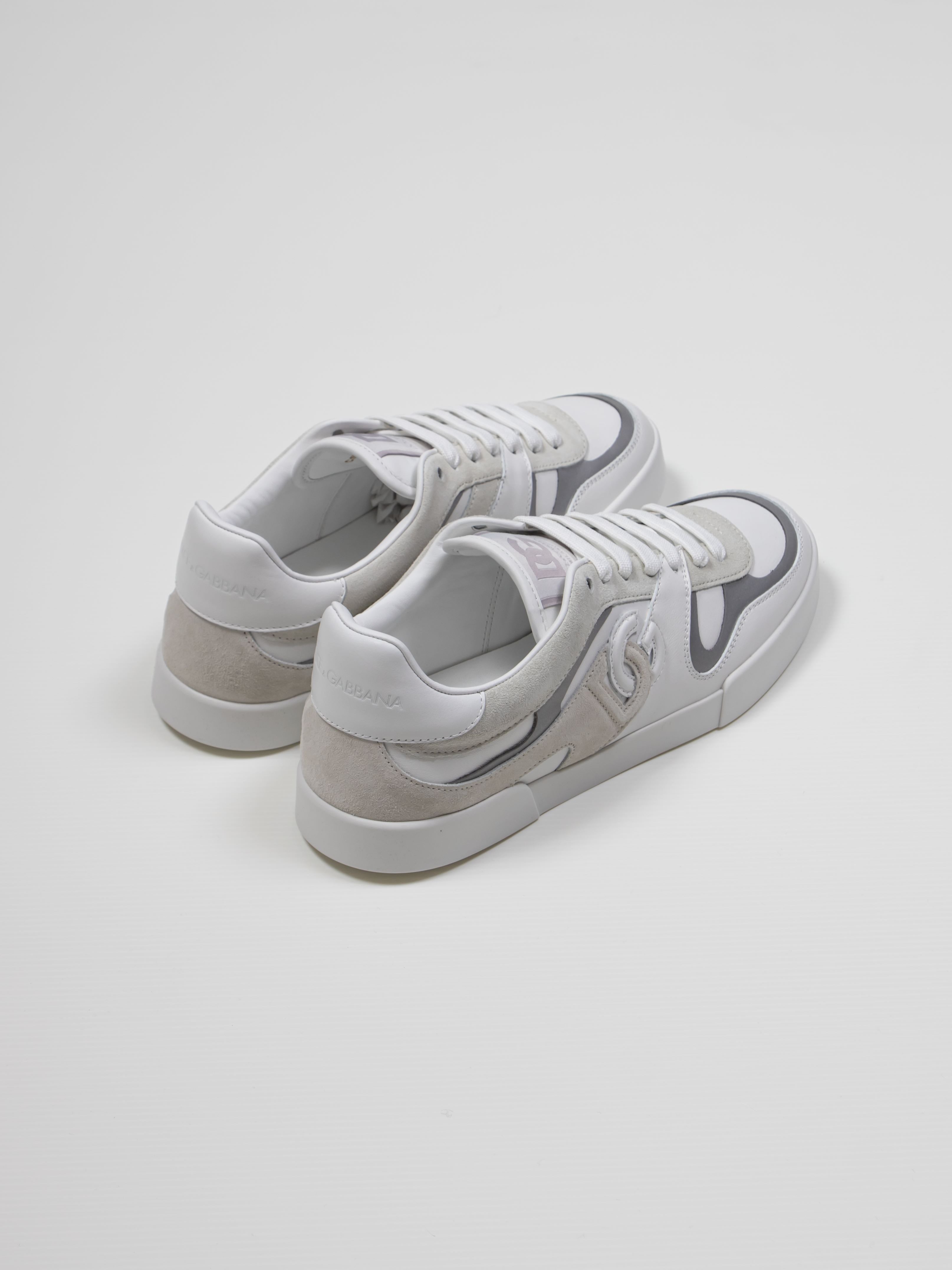 DOLCE & GABBANA SNEAKER BASSA 8L853 BIANCO/GHIACCIO