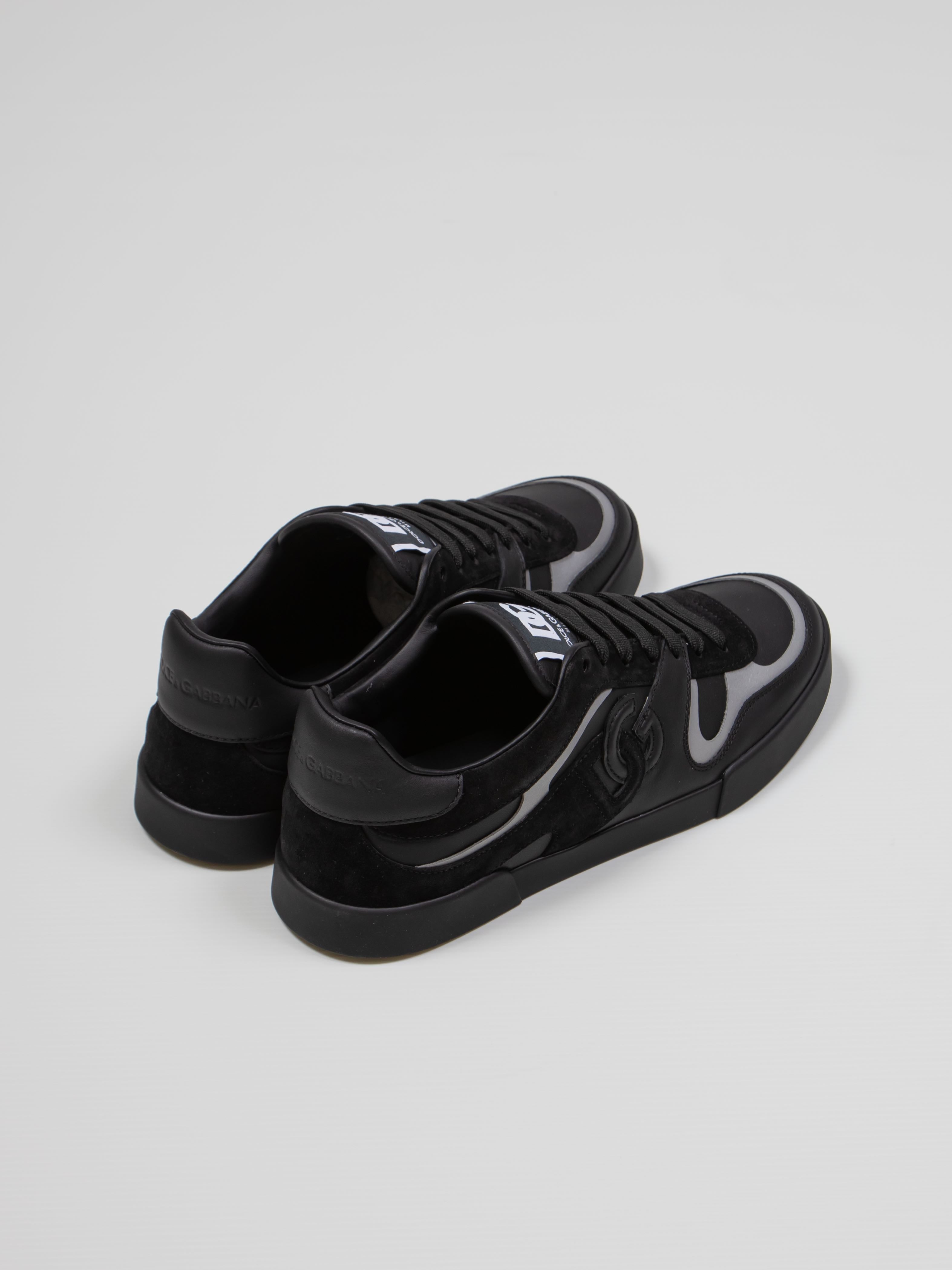 DOLCE & GABBANA SNEAKER BASSA 8B956 NERO/NERO