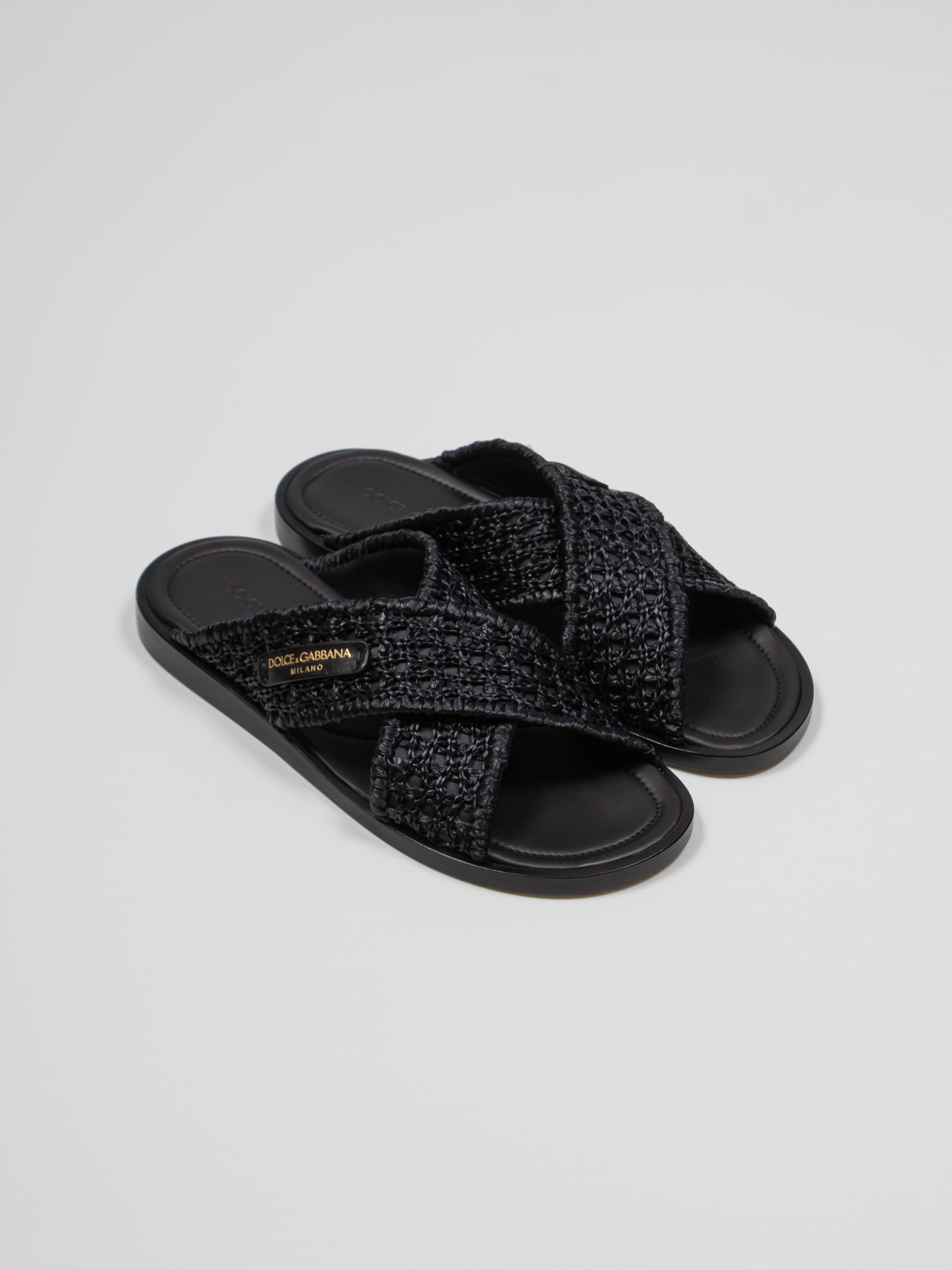 DOLCE & GABBANA SANDALO 8B956 NERO/NERO