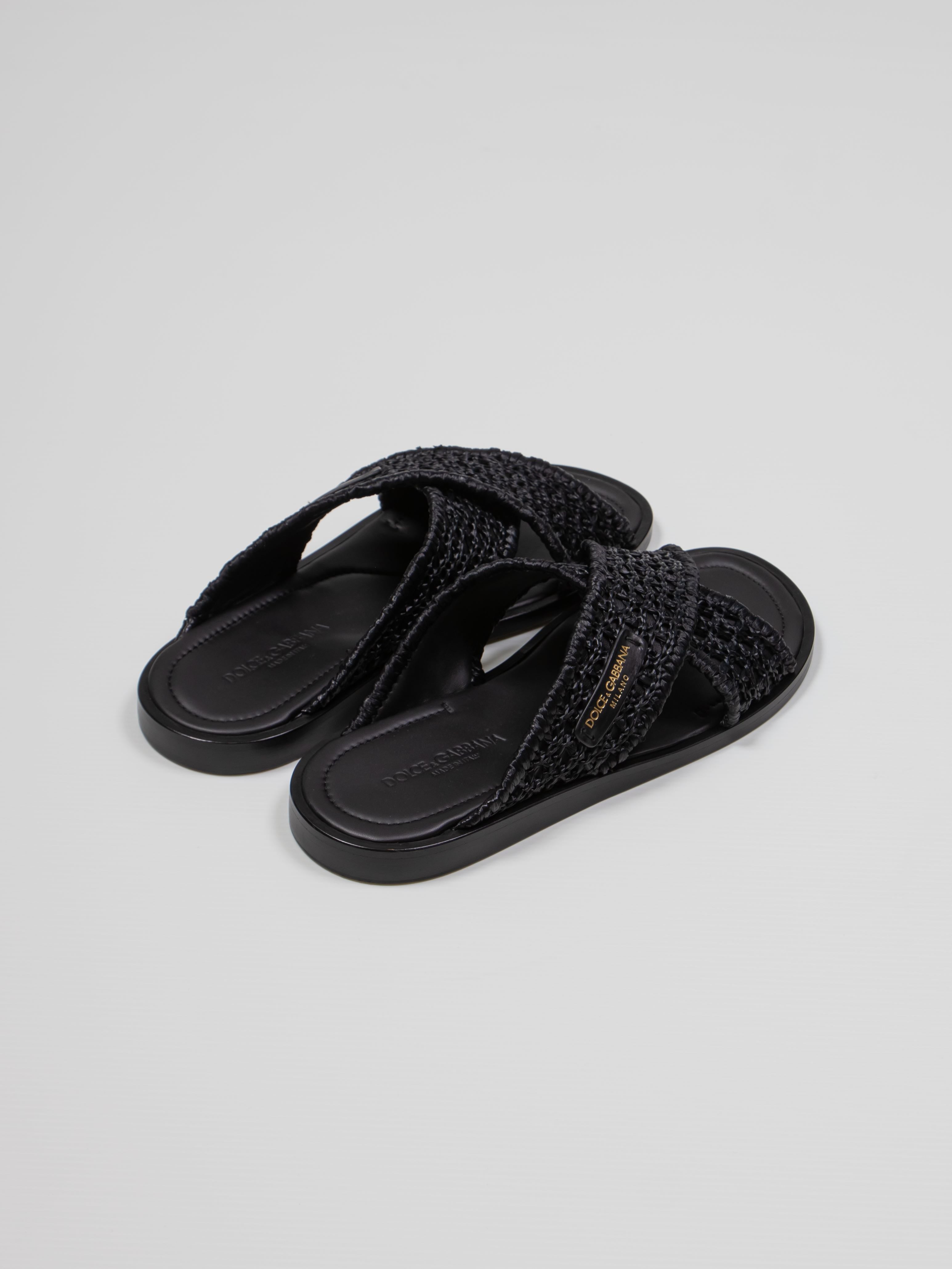 DOLCE & GABBANA SANDALO 8B956 NERO/NERO