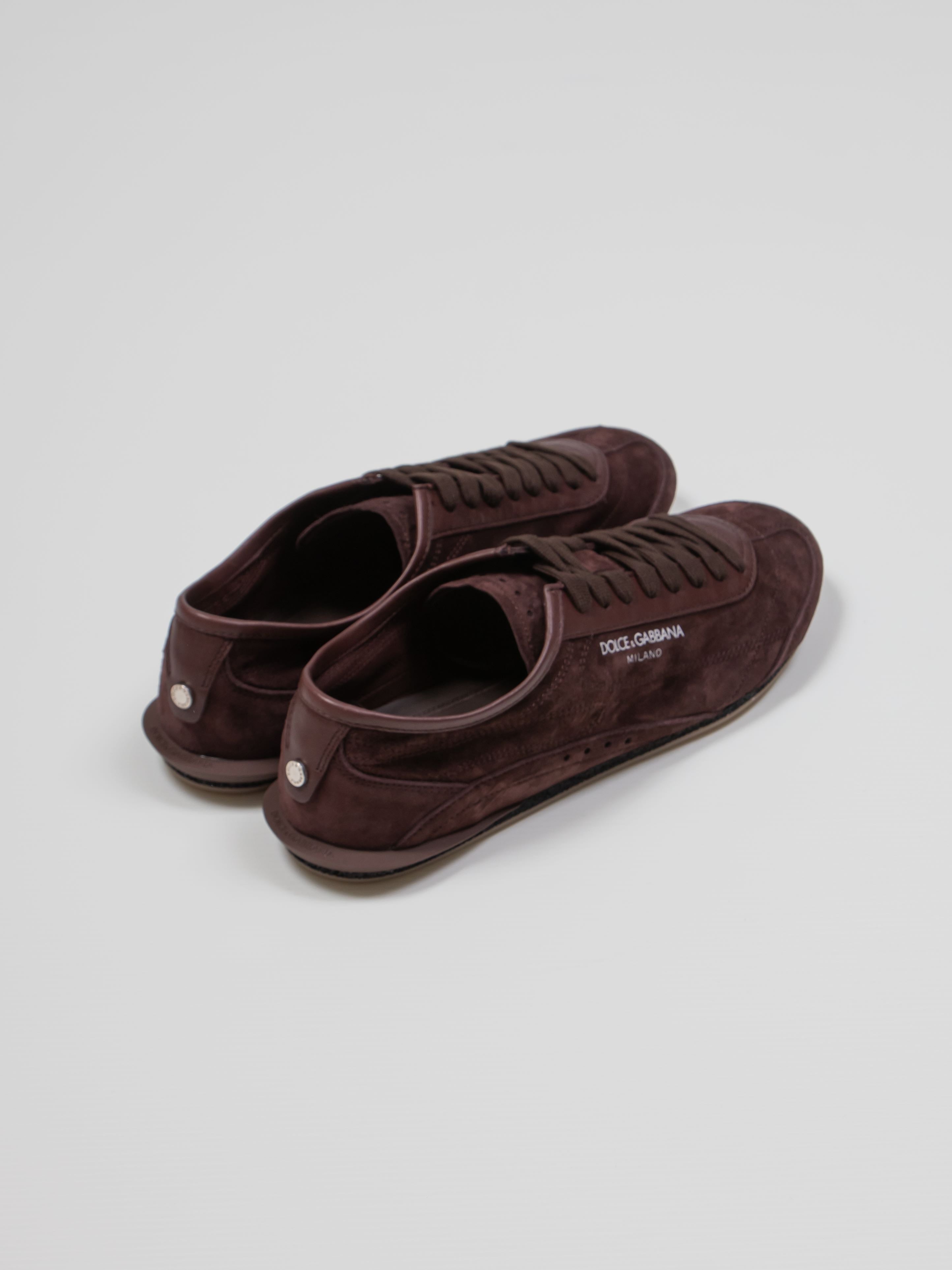 DOLCE & GABBANA SNEAKER BASSA 80052 CACAO