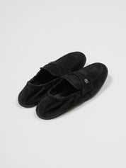 DOLCE & GABBANA PANTOFOLA VELVET 80999 NERO