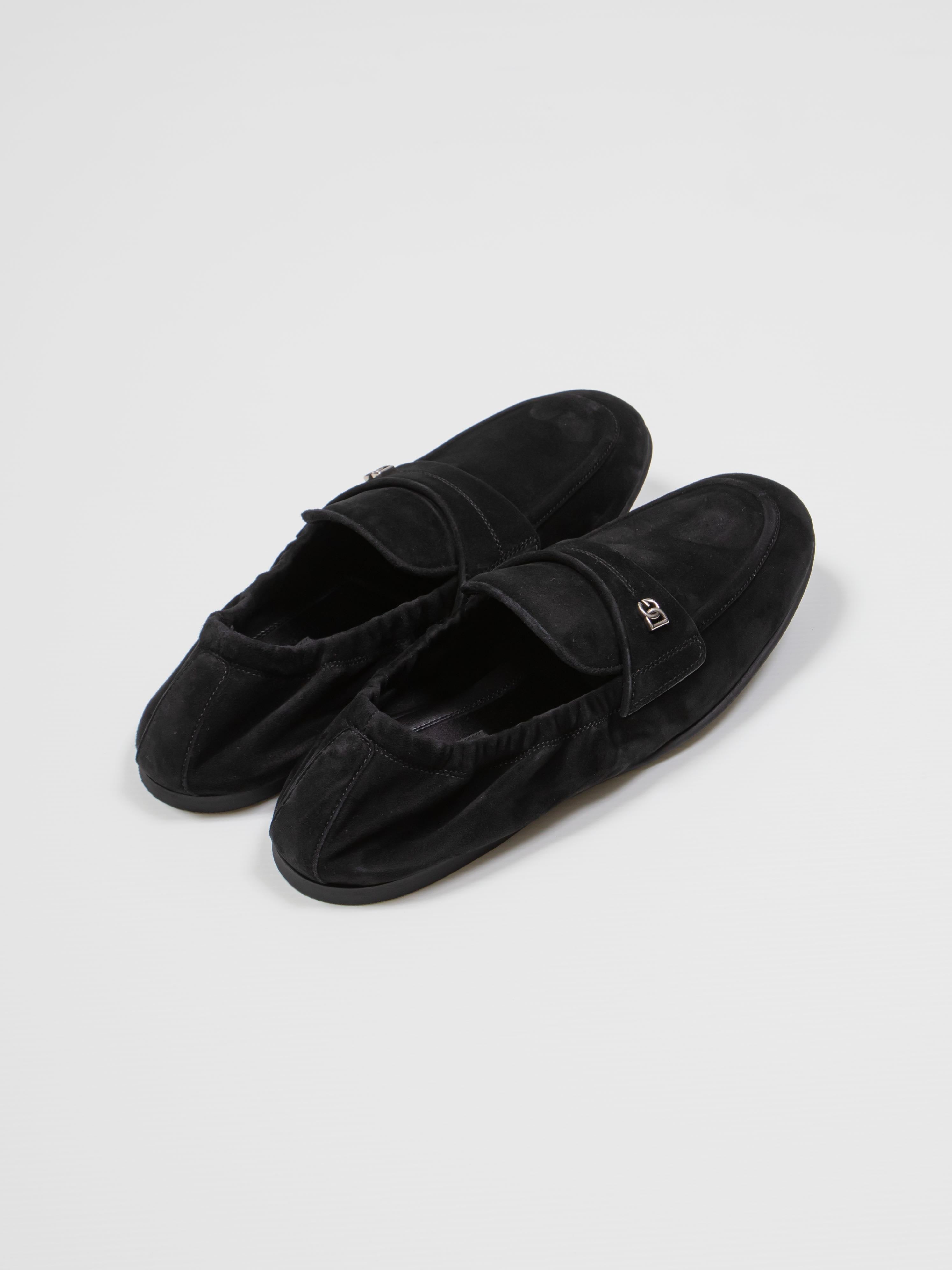 DOLCE & GABBANA PANTOFOLA VELVET 80999 NERO