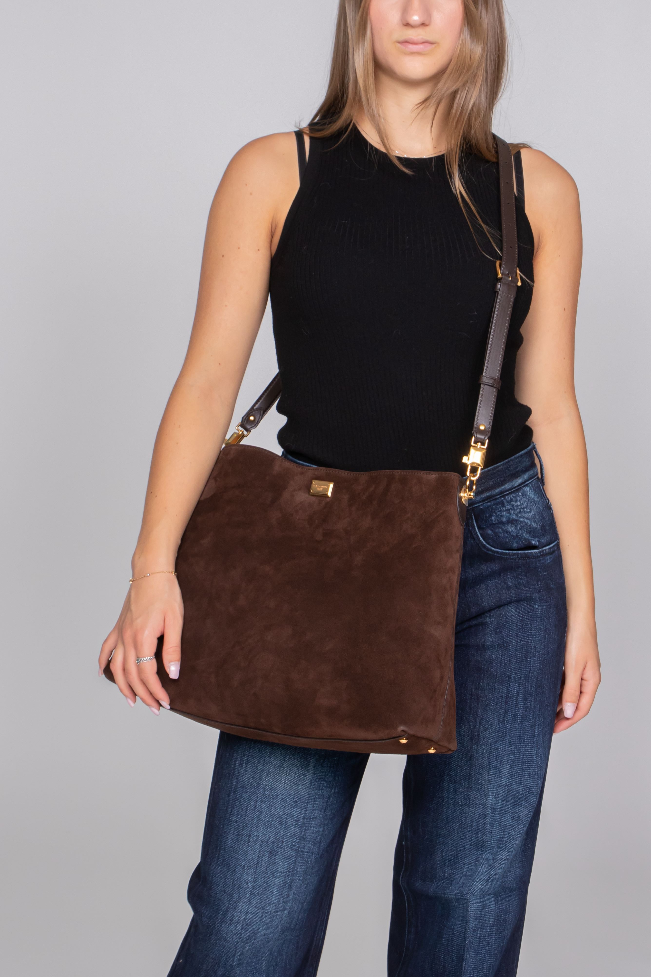 DOLCE & GABBANA BORSA 8M157 EBANO/MORO
