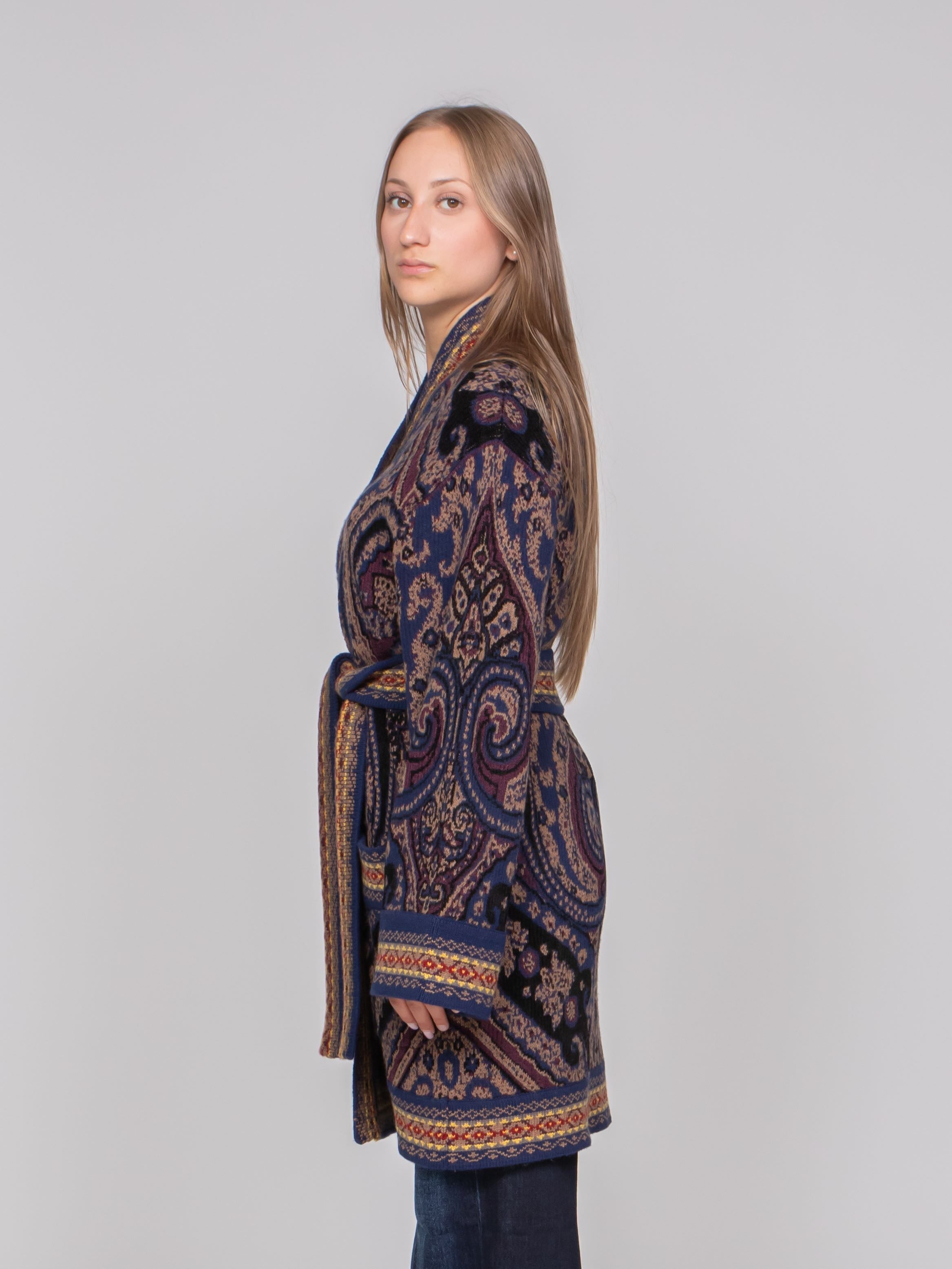 ETRO CARDIGAN B0665 LIGHT BLU