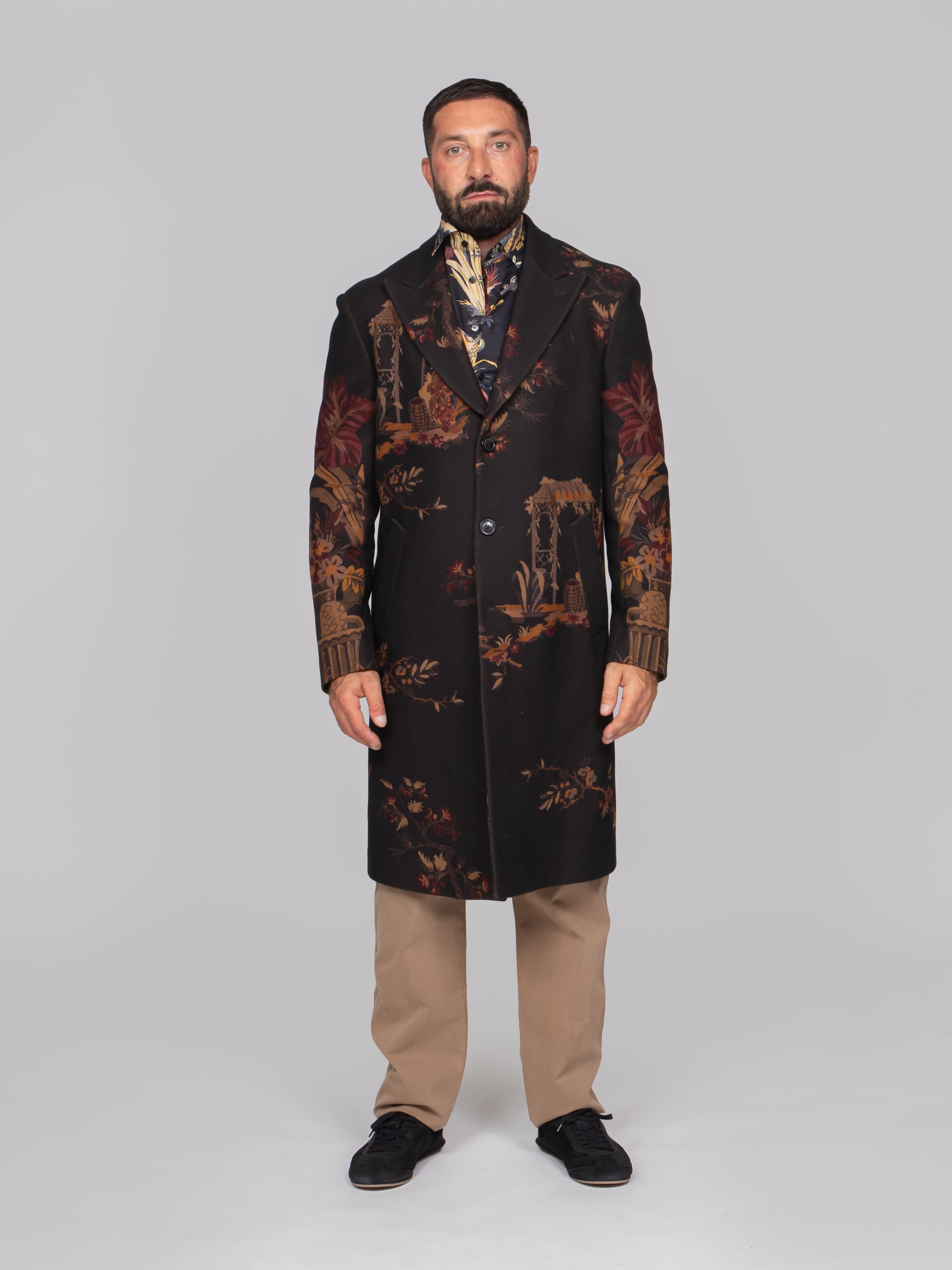 ETRO CAPPOTTO SOHO X0810 F.DO NERO