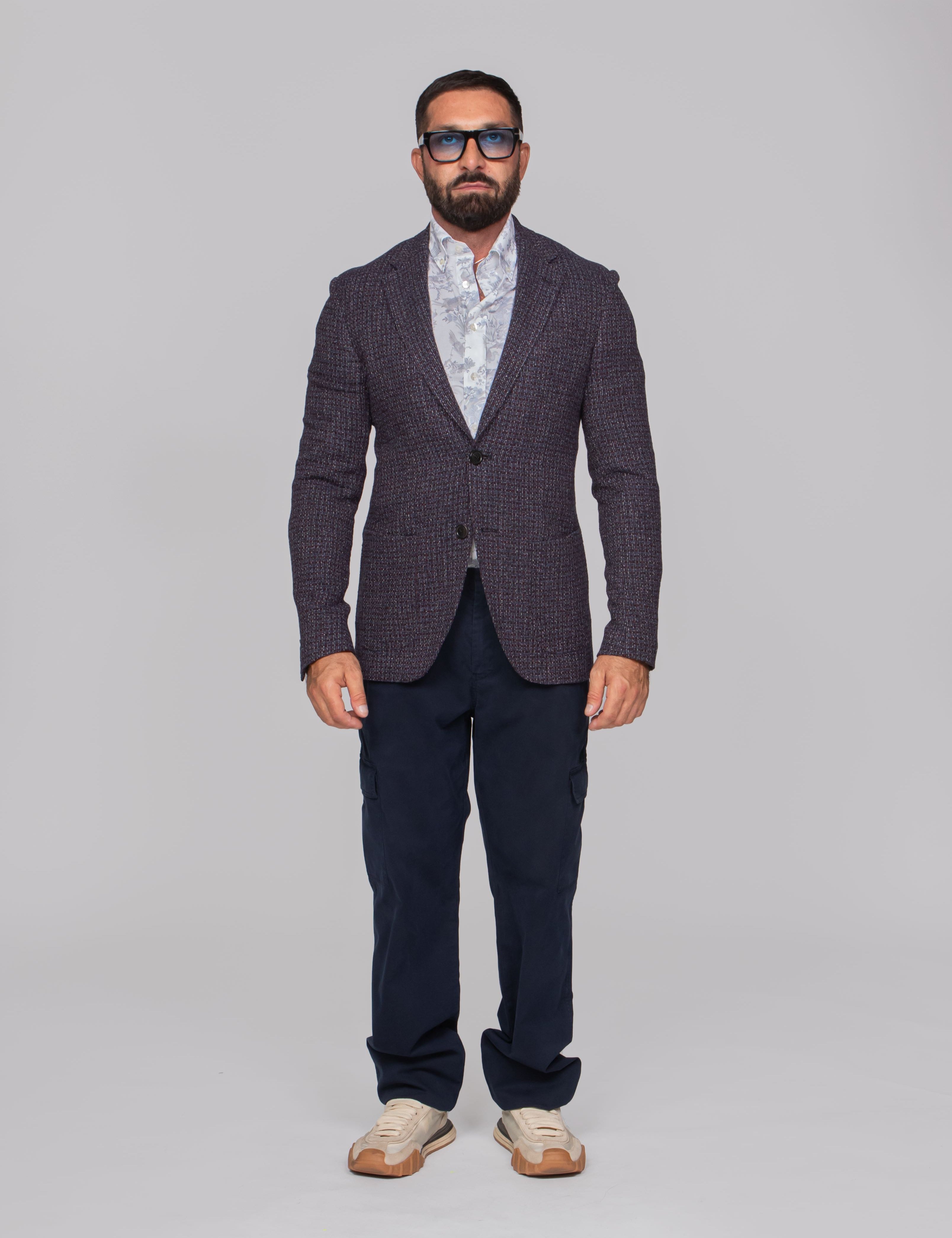 ETRO GIACCA ROMA S9885 F.DO BLU