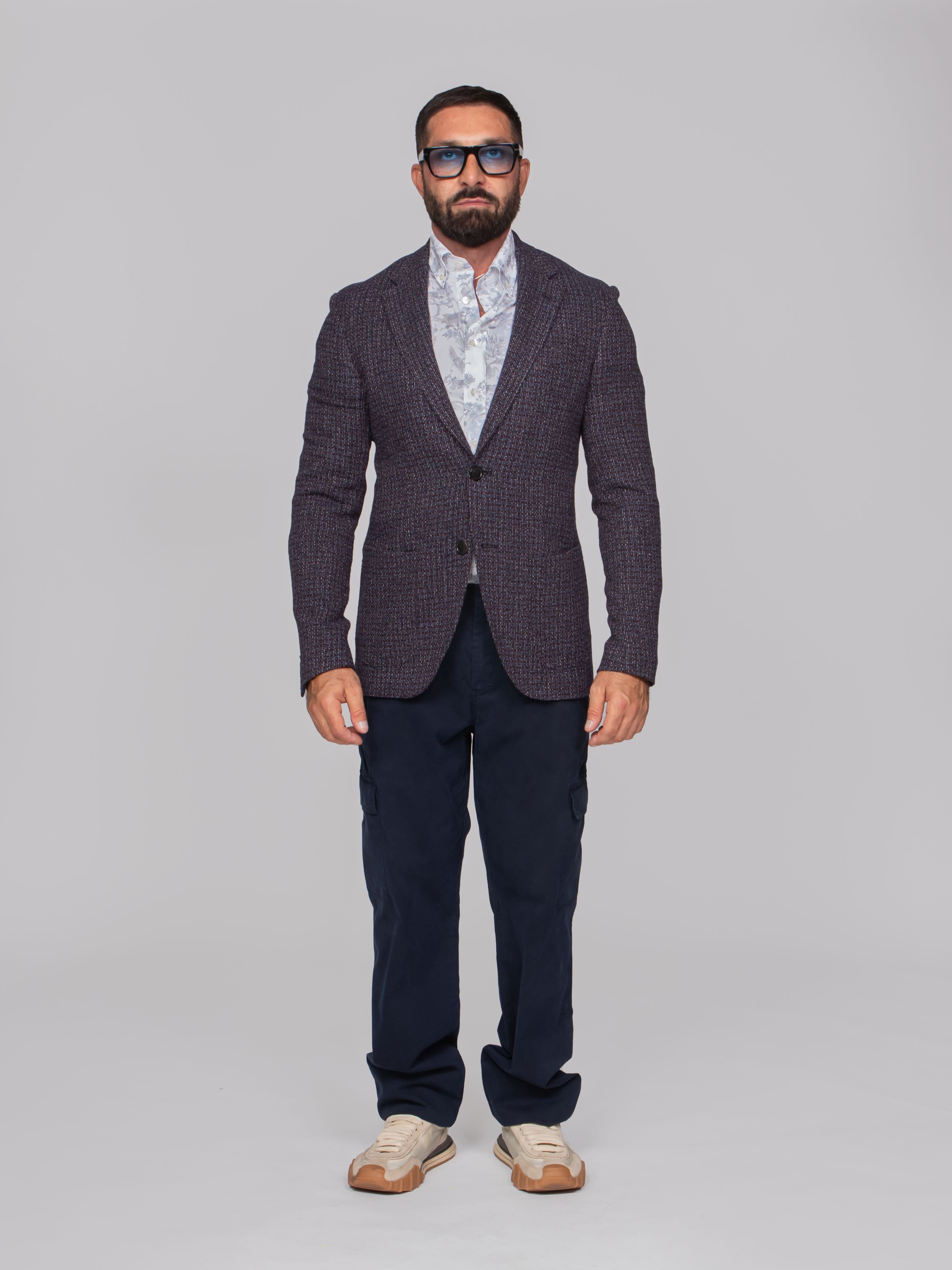 ETRO GIACCA ROMA S9885 F.DO BLU