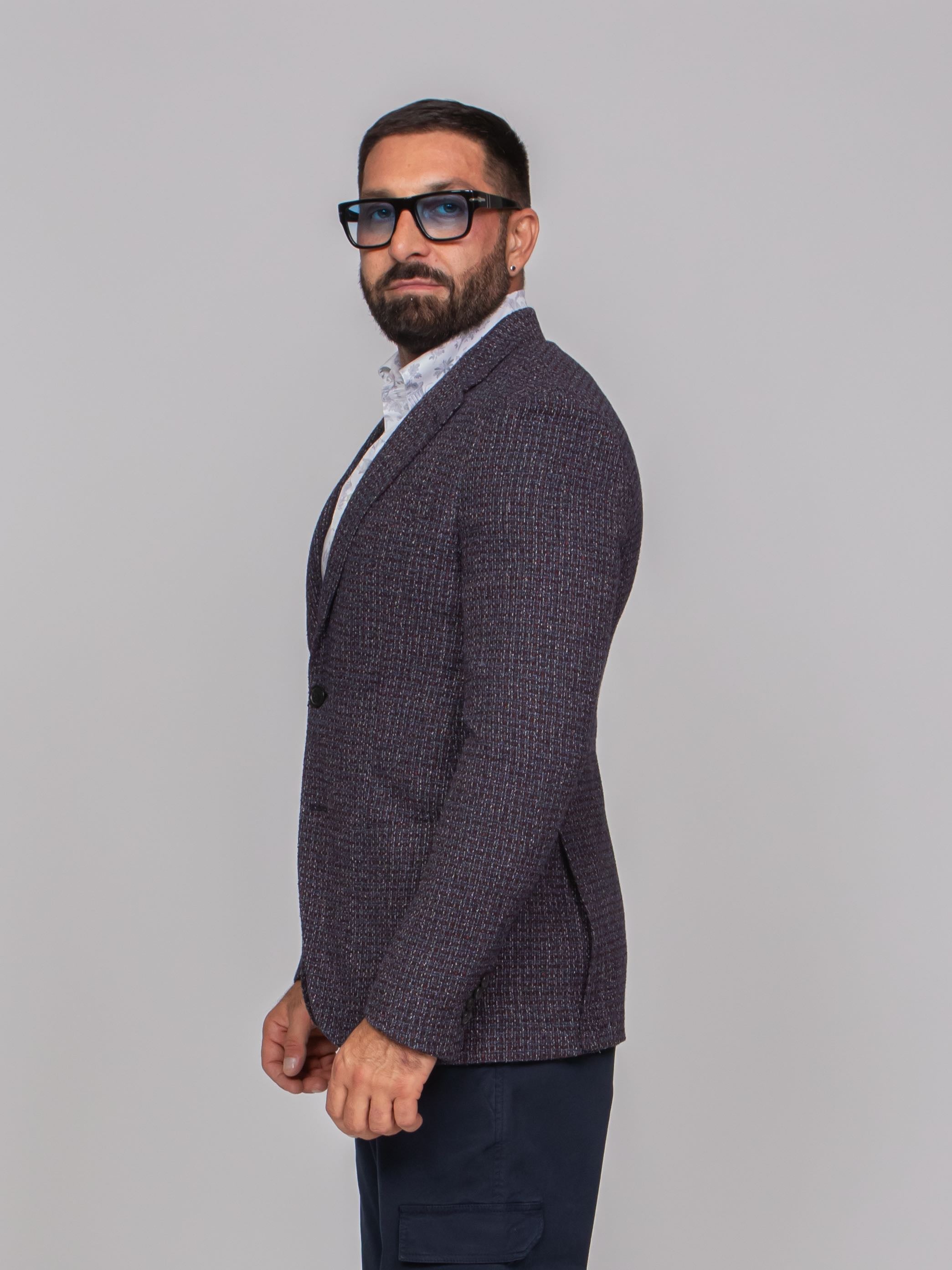 ETRO GIACCA ROMA S9885 F.DO BLU