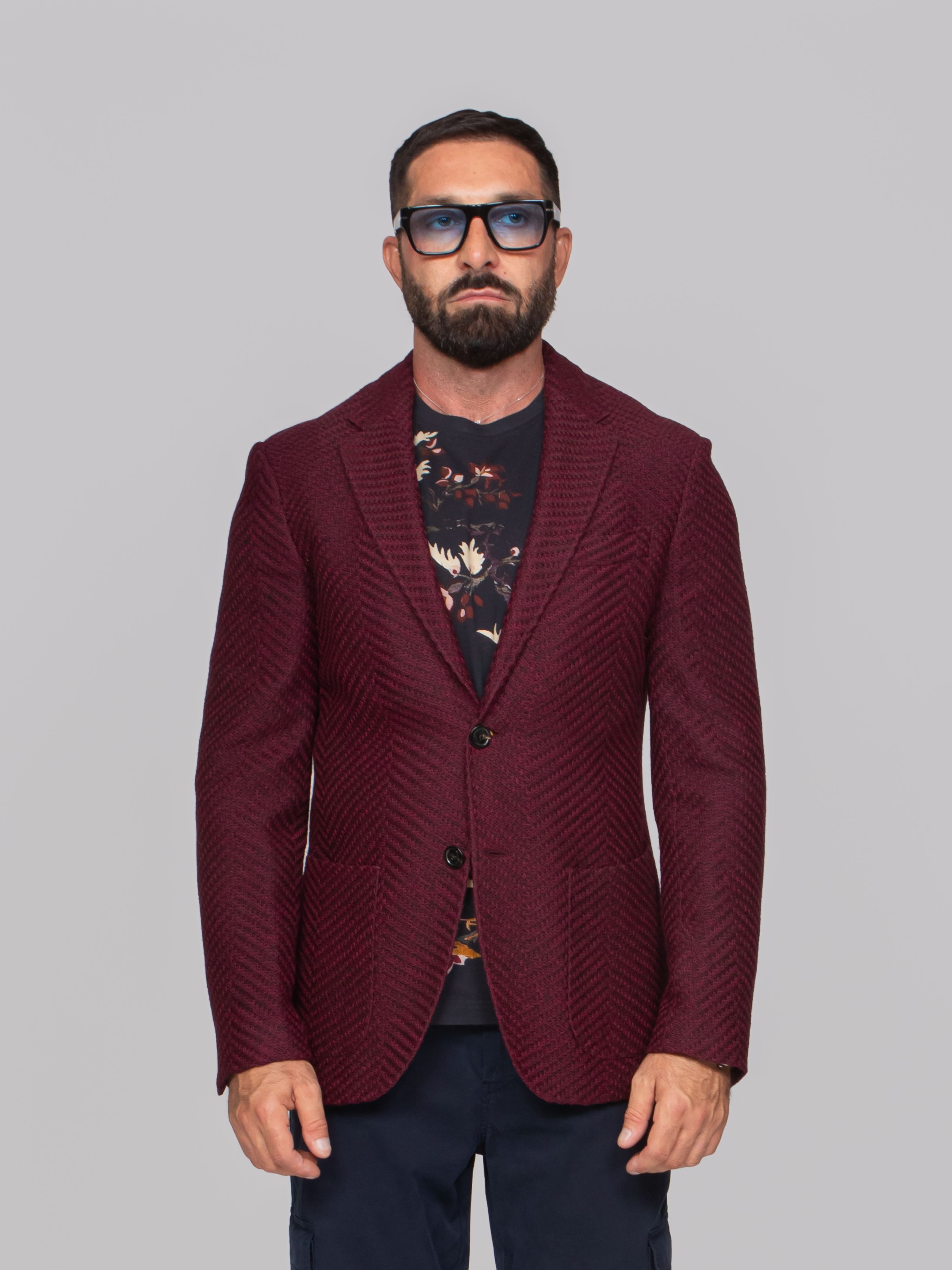 ETRO GIACCA ROMA R0369 BURGUNDY