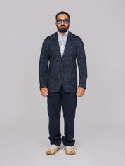 ETRO GIACCA JERSEY PACKABLE X0883 F.DO BLU