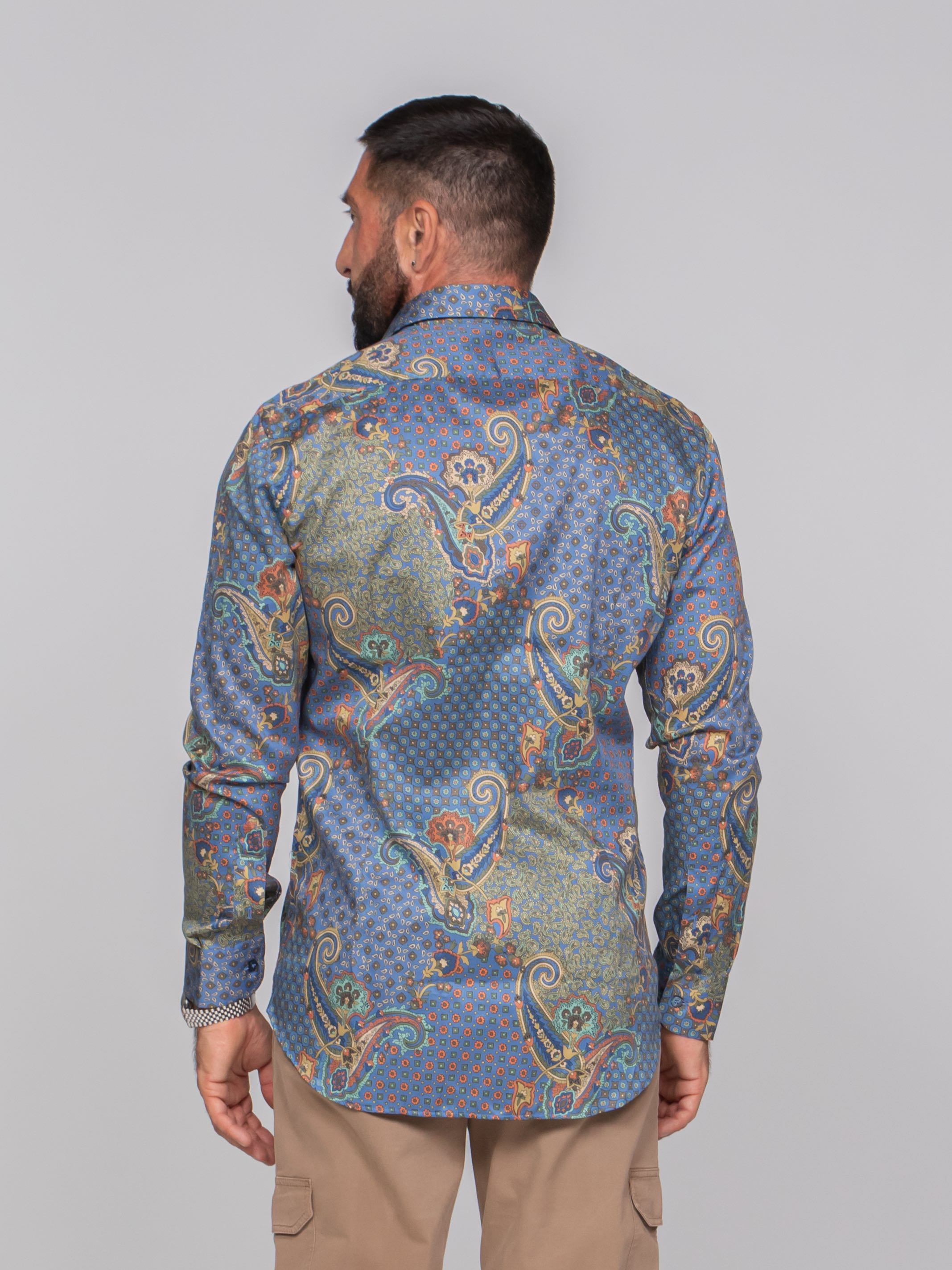 ETRO CAMICIA ROMA X0883 F.DO BLU