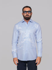 ETRO CAMICIA ROMA B0028 AZZURRO