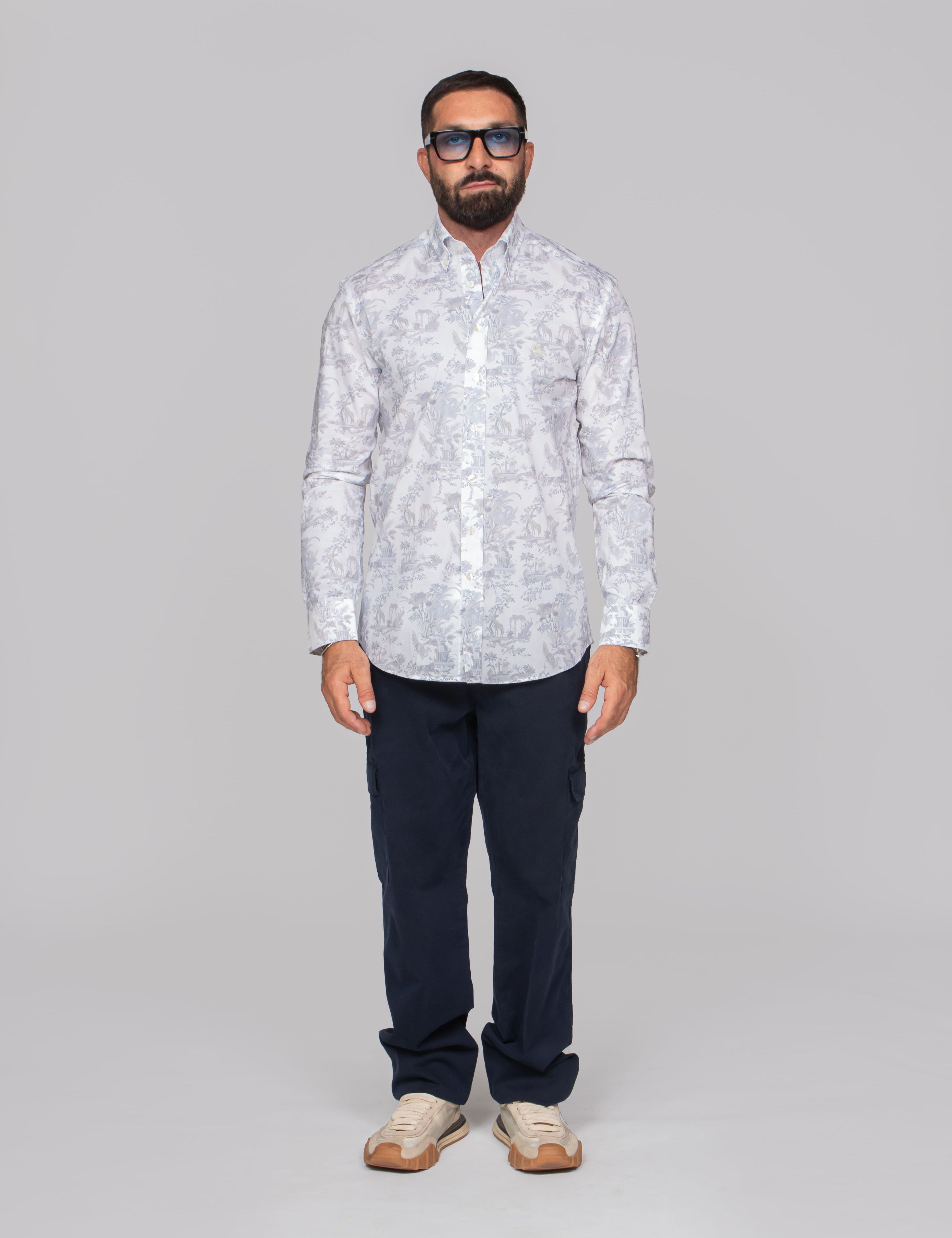 ETRO CAMICIA ROMA X0800 F.DO BIANCO