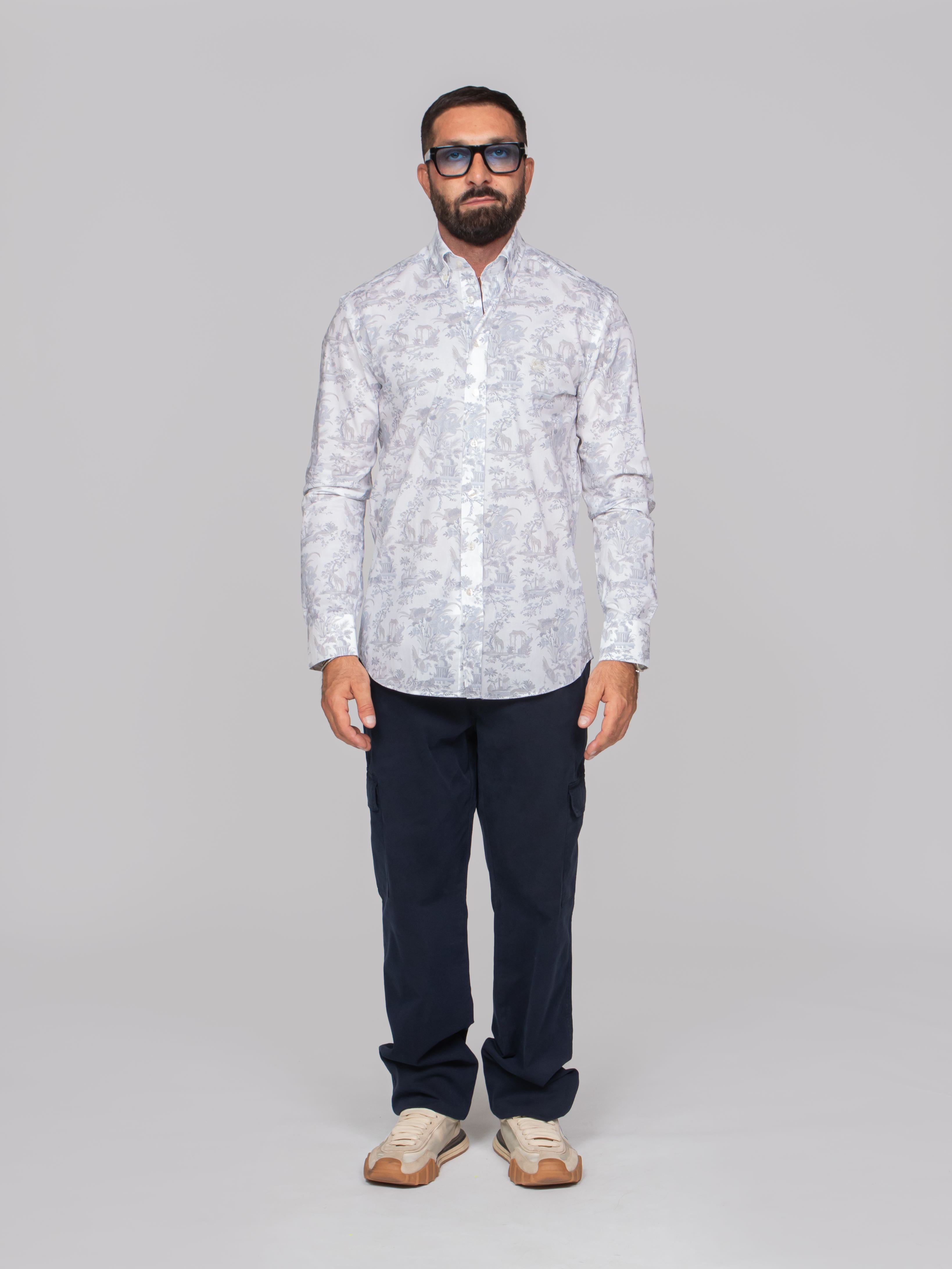 ETRO CAMICIA ROMA X0800 F.DO BIANCO