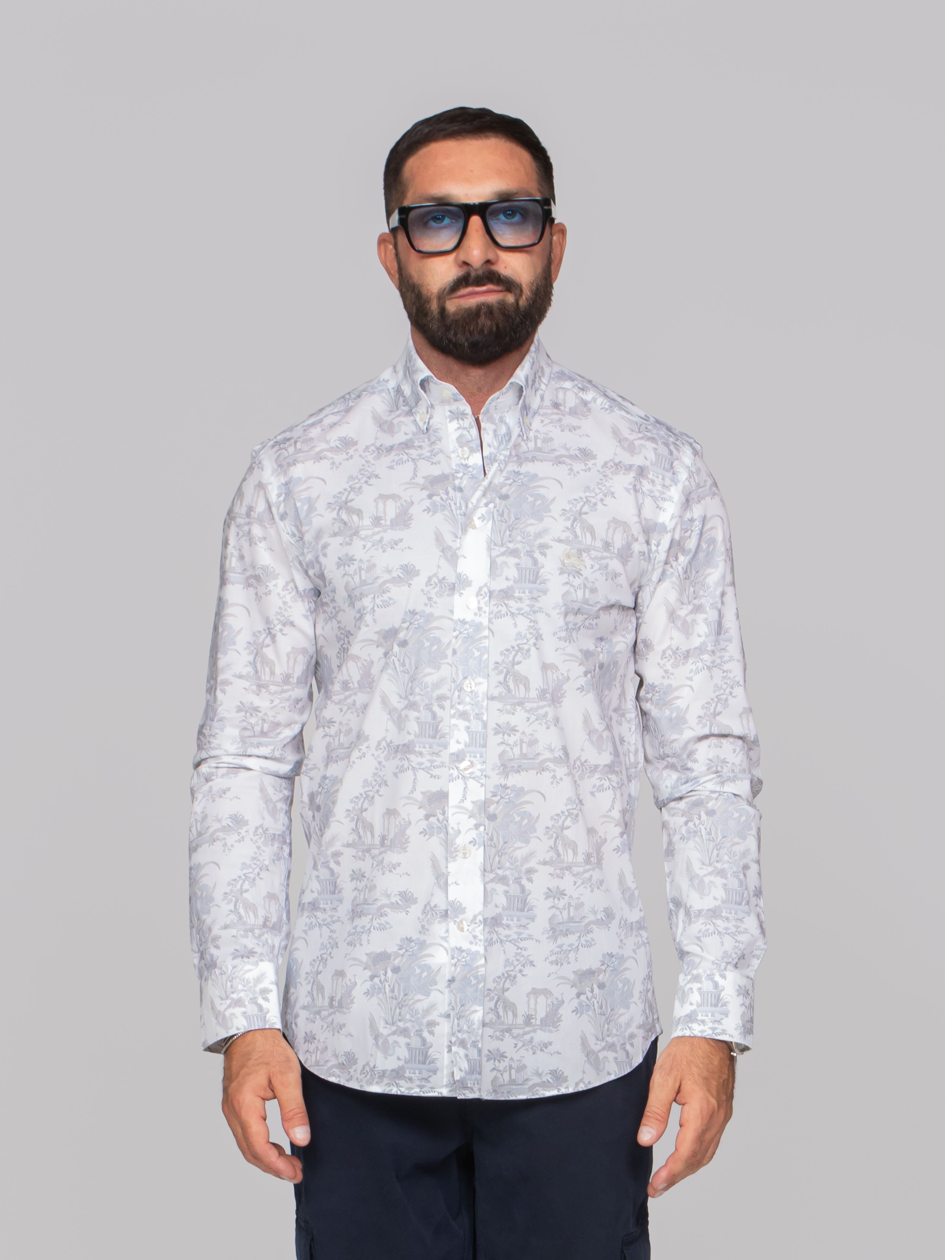 ETRO CAMICIA ROMA X0800 F.DO BIANCO