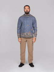 ETRO CAMICIA EASY X0883 F.DO BLU