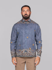 ETRO CAMICIA EASY X0883 F.DO BLU