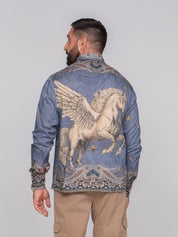 ETRO CAMICIA EASY X0883 F.DO BLU