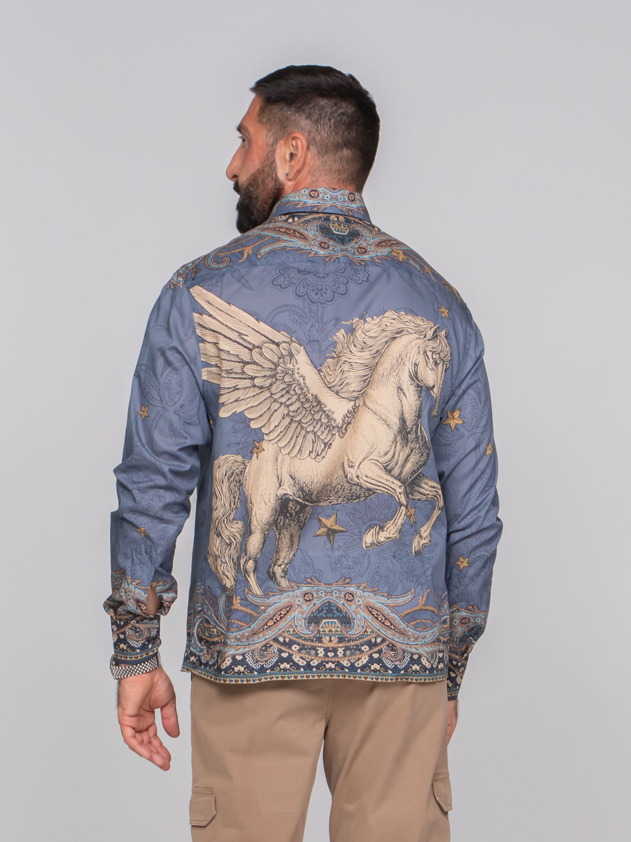 ETRO CAMICIA EASY X0883 F.DO BLU