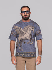 ETRO T-SHIRT SOHO X0883 F.DO BLU