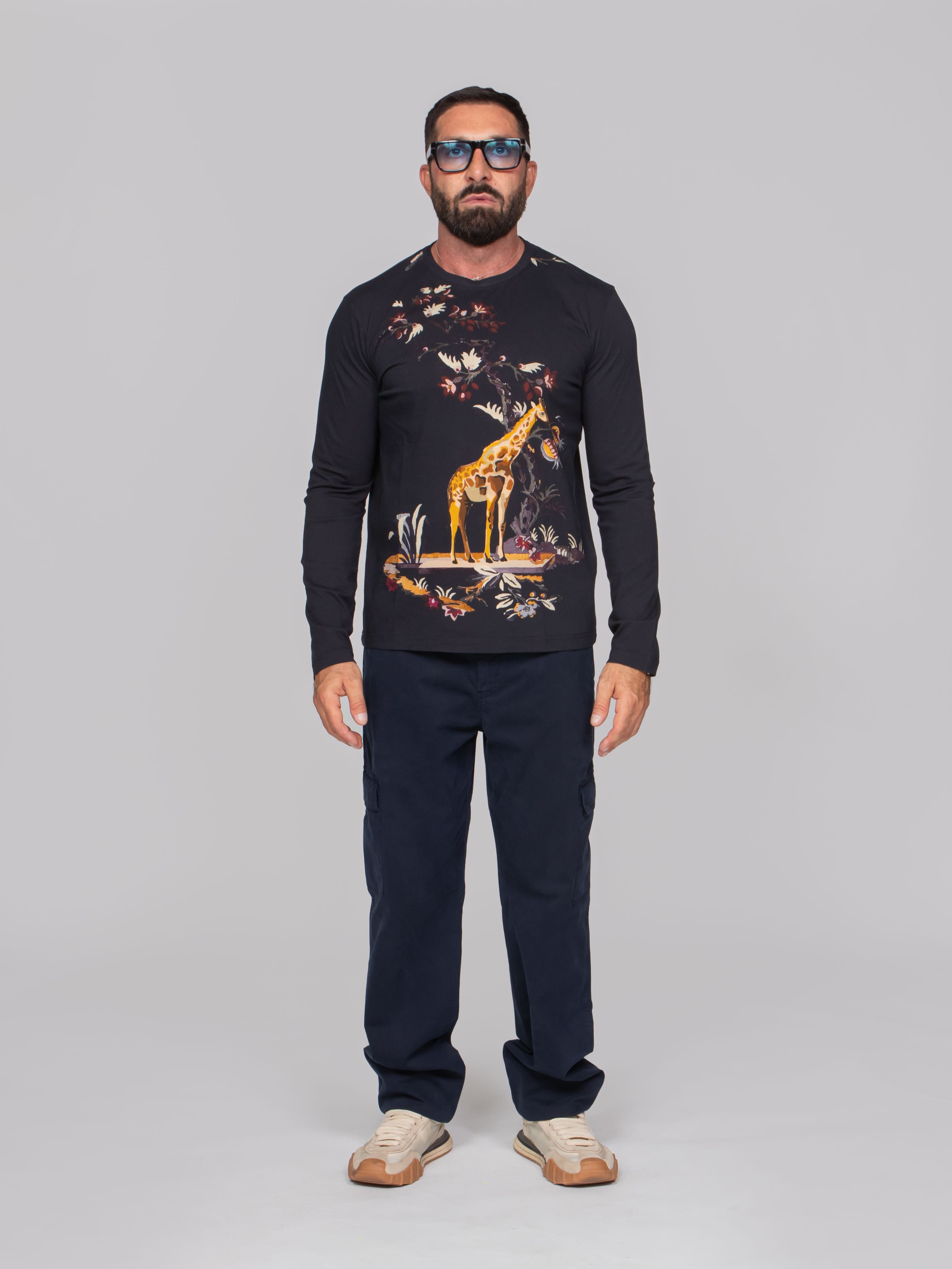 ETRO T-SHIRT ROMA X0810 F.DO NERO